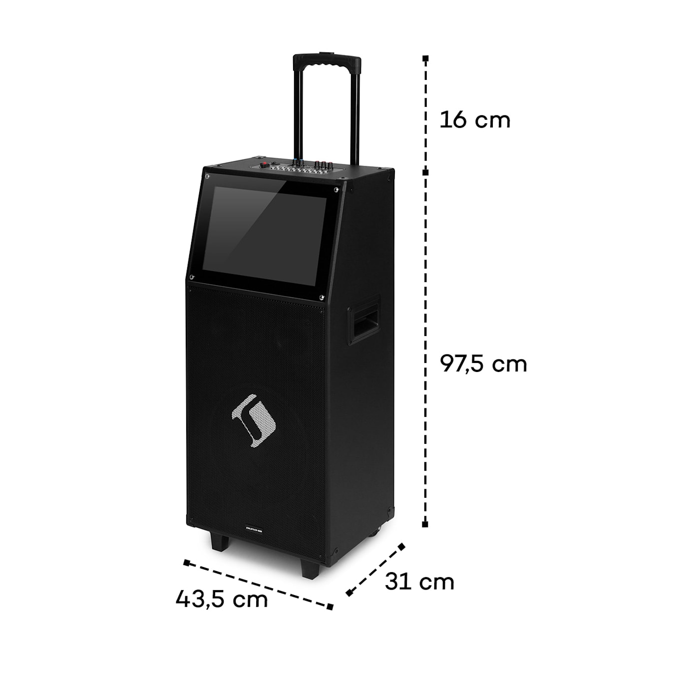 auna KTV Système Karaoké avec écran tactile 15,4 Subwoofer 12 2