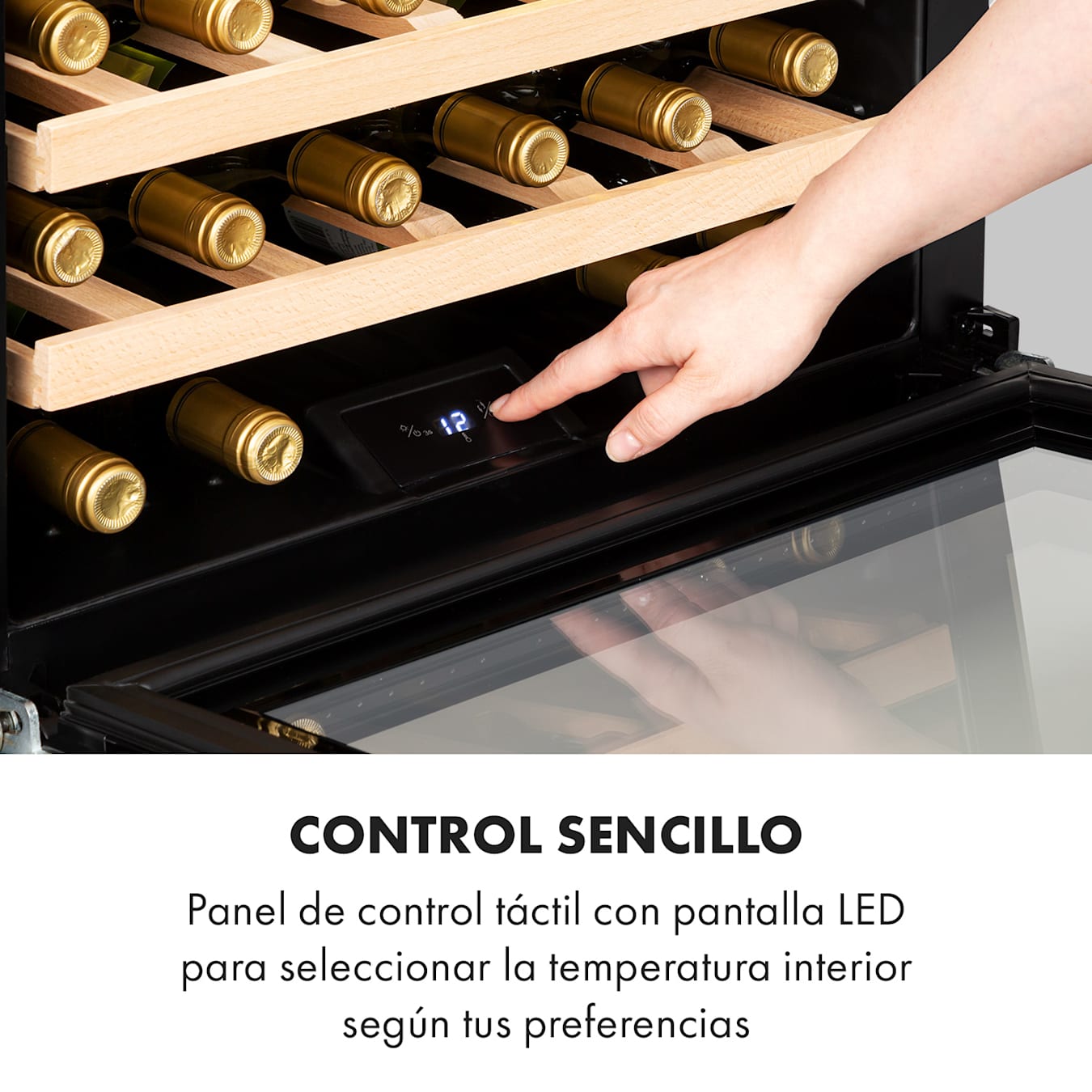 Vinsider 24 Built-In Uno Nevera para vinos empotrable 1 zona 24 botellas 24  botellas