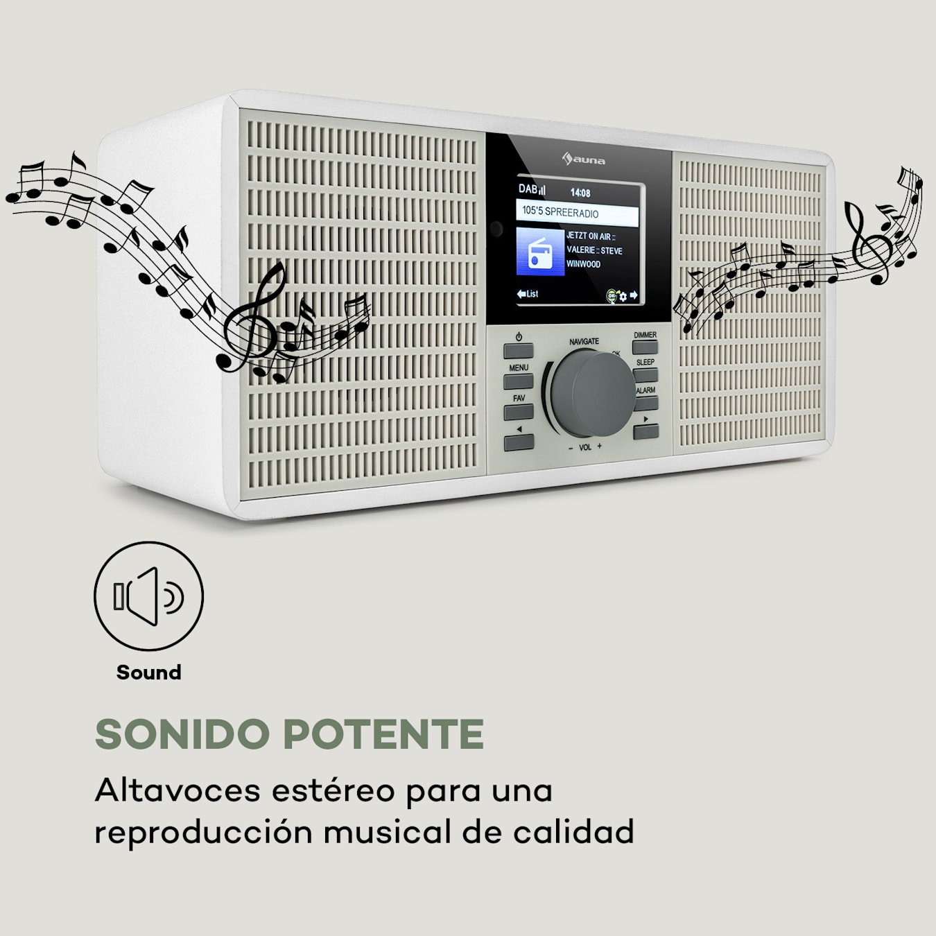 IR-160 SE Radio por internet con wifi USB Pantalla HCC de 2,8 APP AirMusic