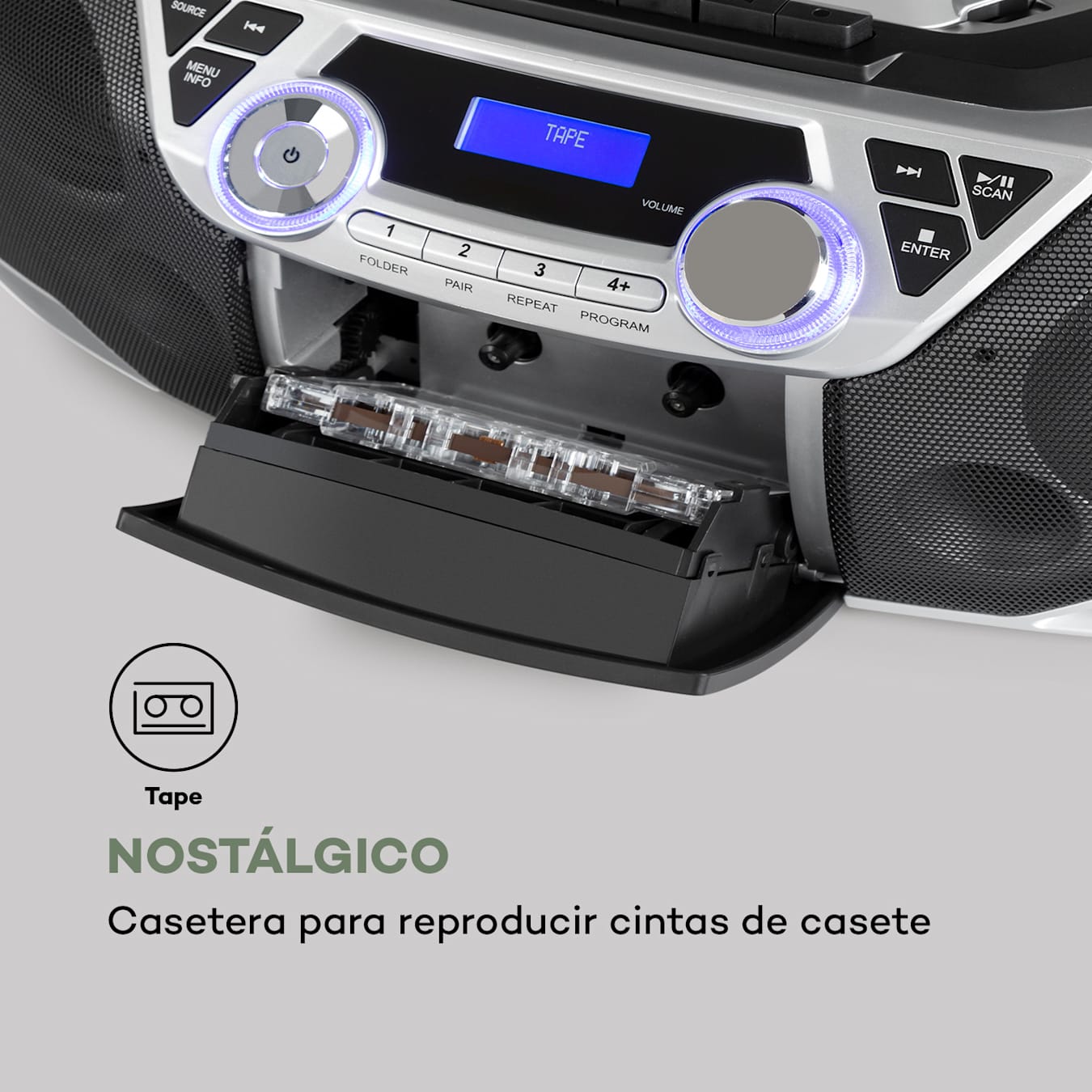 Equipo de Musica para Casa HiFi, con Bluetooth y Reproductor de CD, Radio  Dab/Digital y