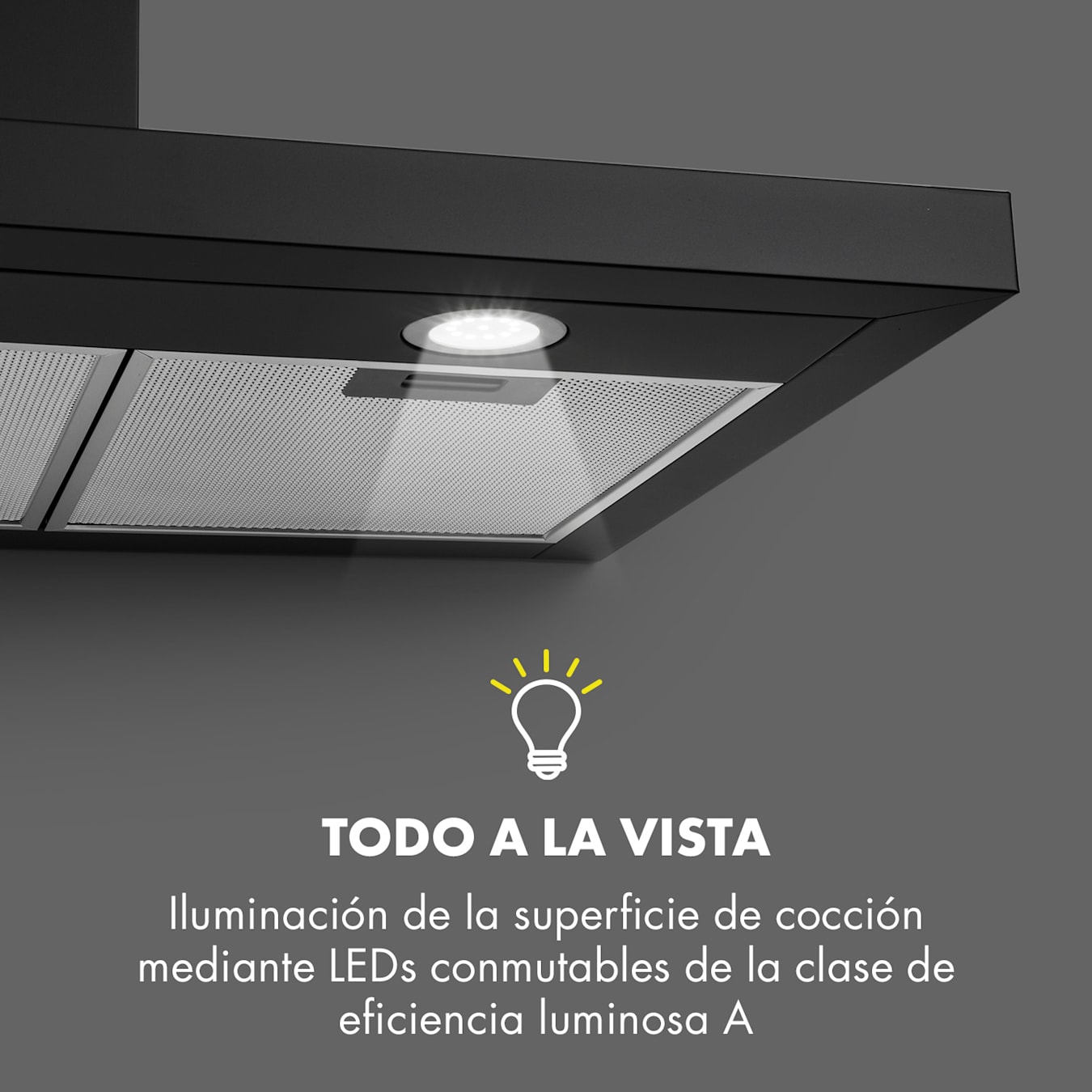 Campana de cocina Limelight 150 cm, Bonete de pared, Clase de eficiencia  energética A, Modo de aire de escape, 625 m³/h, 3 niveles de velocidad