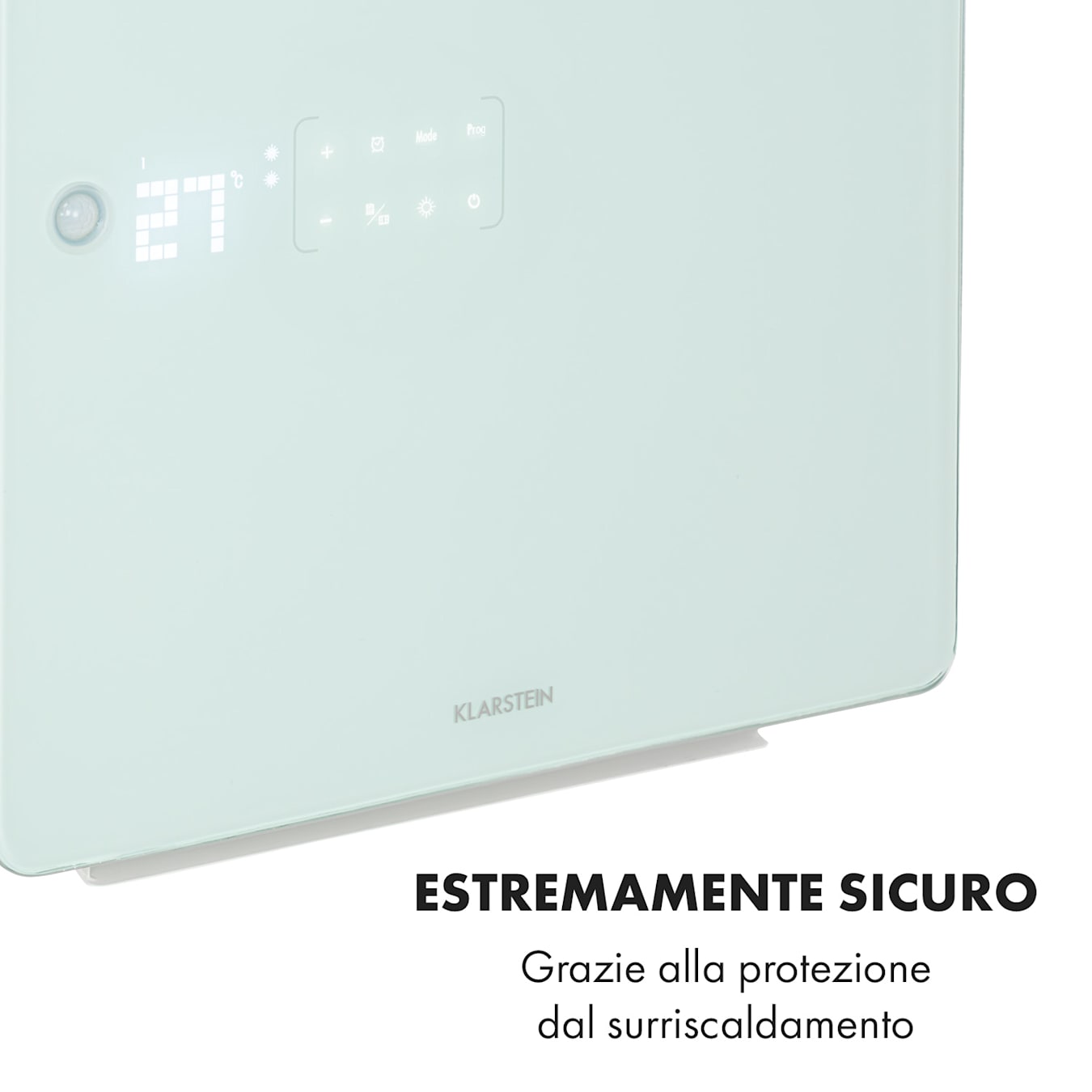 Hot Spot Crystal Flow - Stufa 2 in 1, Termoconvettore, scaldasalviette a  infrarossi, elemento riscaldante PTC, 45 x 82 cm, Fino a 36 m², 2000 W, Termostato: 5-40 °C, Display LED