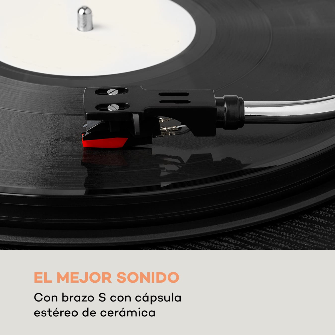 auna TT-Play PLUS Tocadiscos Altavoces 20W máx. BT 33/45 rpm Madera Negra