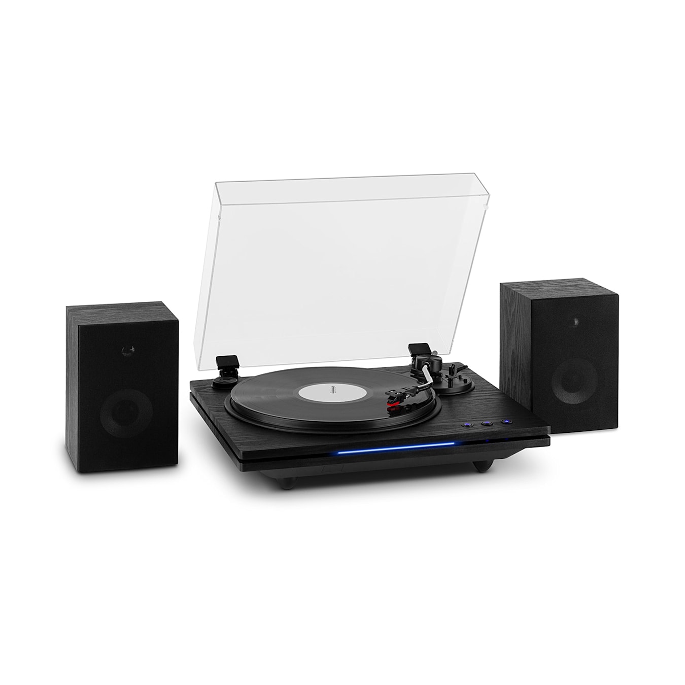 auna TT-Play PLUS Tocadiscos Altavoces 20W máx. BT 33/45 rpm Madera Negra