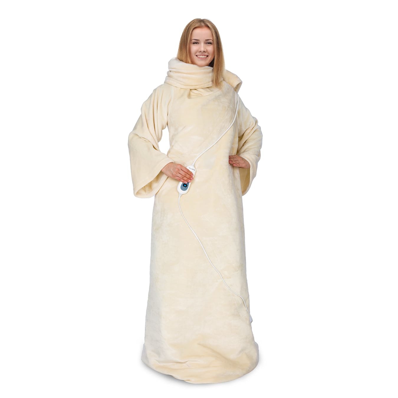 Slanket elektrische deken met mouwen 120W 155x180cm coral fleece