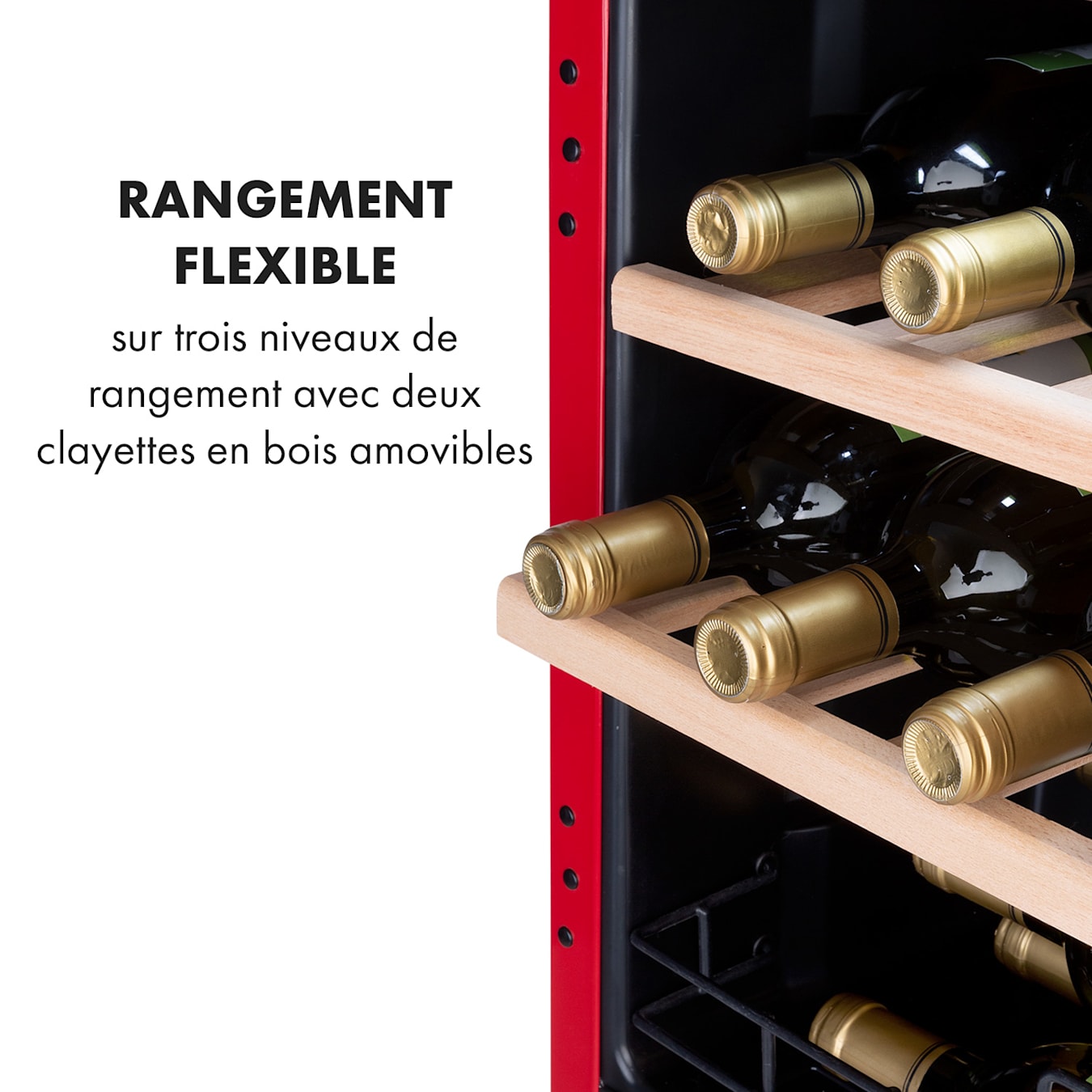 Vinetage 12 réfrigérateur de boissons Réfrigérateur 48 litres 4-22°C Design  rétro 12 bouteilles