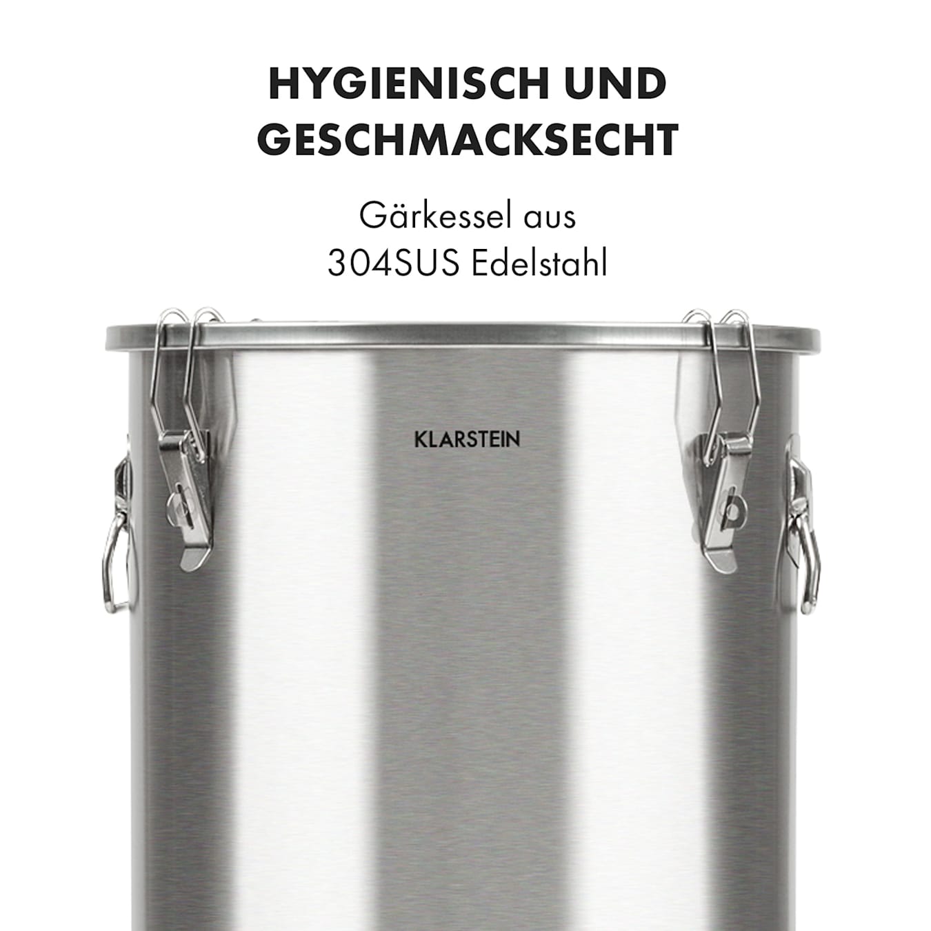 Gärkeller Pro XL cuve de fermentation 60 litres, vanne de vidange de la  levure, acier 304