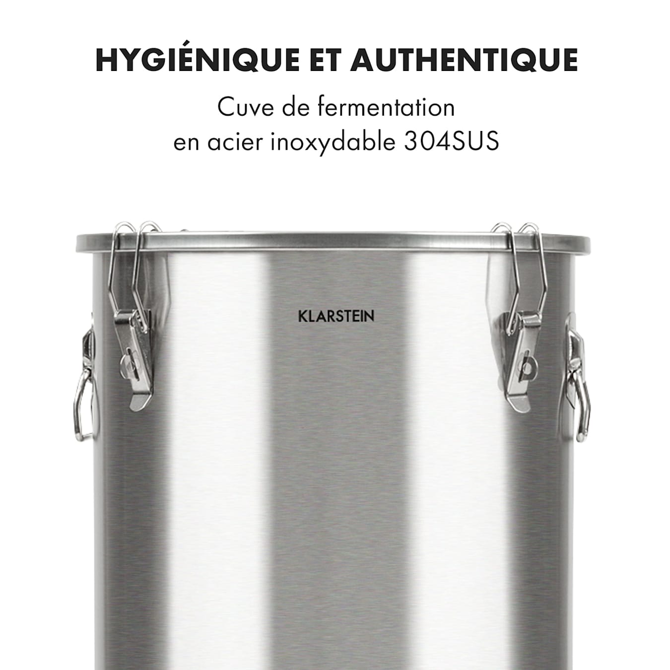 Cuve de fermentation - 60 L - 0 - 40 °C - acier inoxydable - avec gaine  isolante