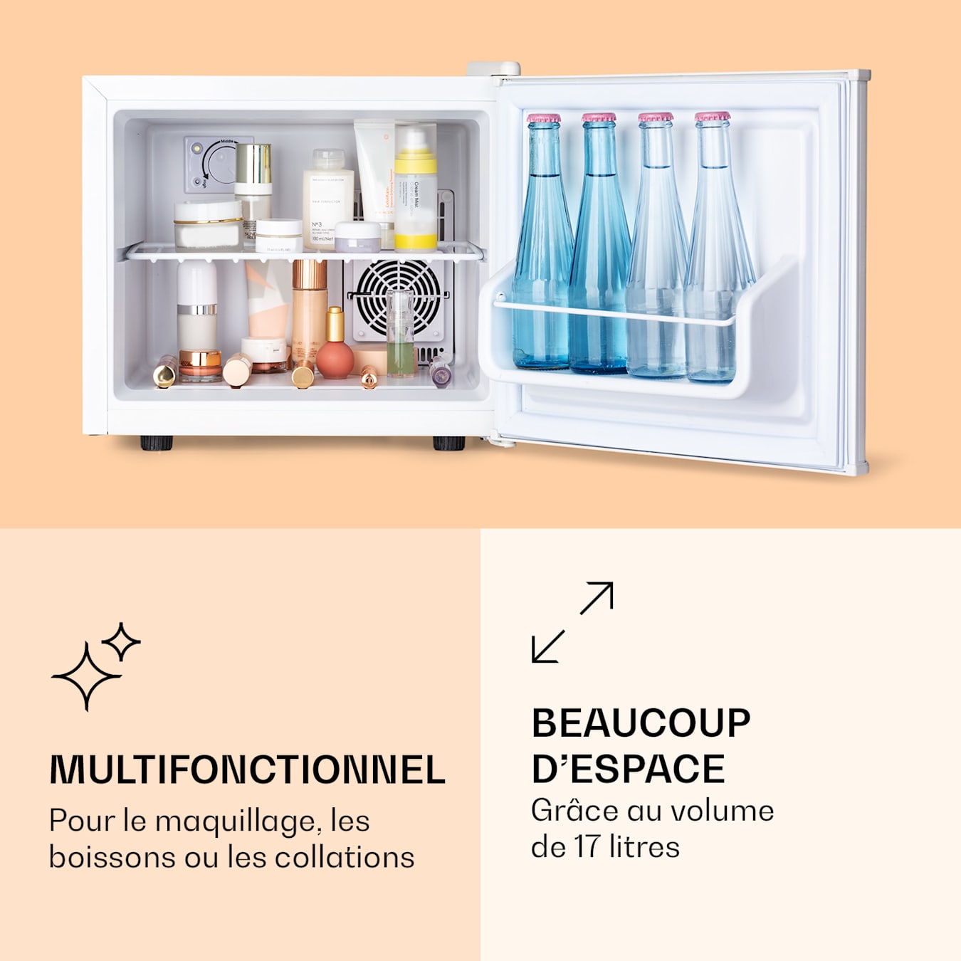 Réfrigérateur de Beauty pour soins de la peau - Mini réfrigérateur portable  - Minibar