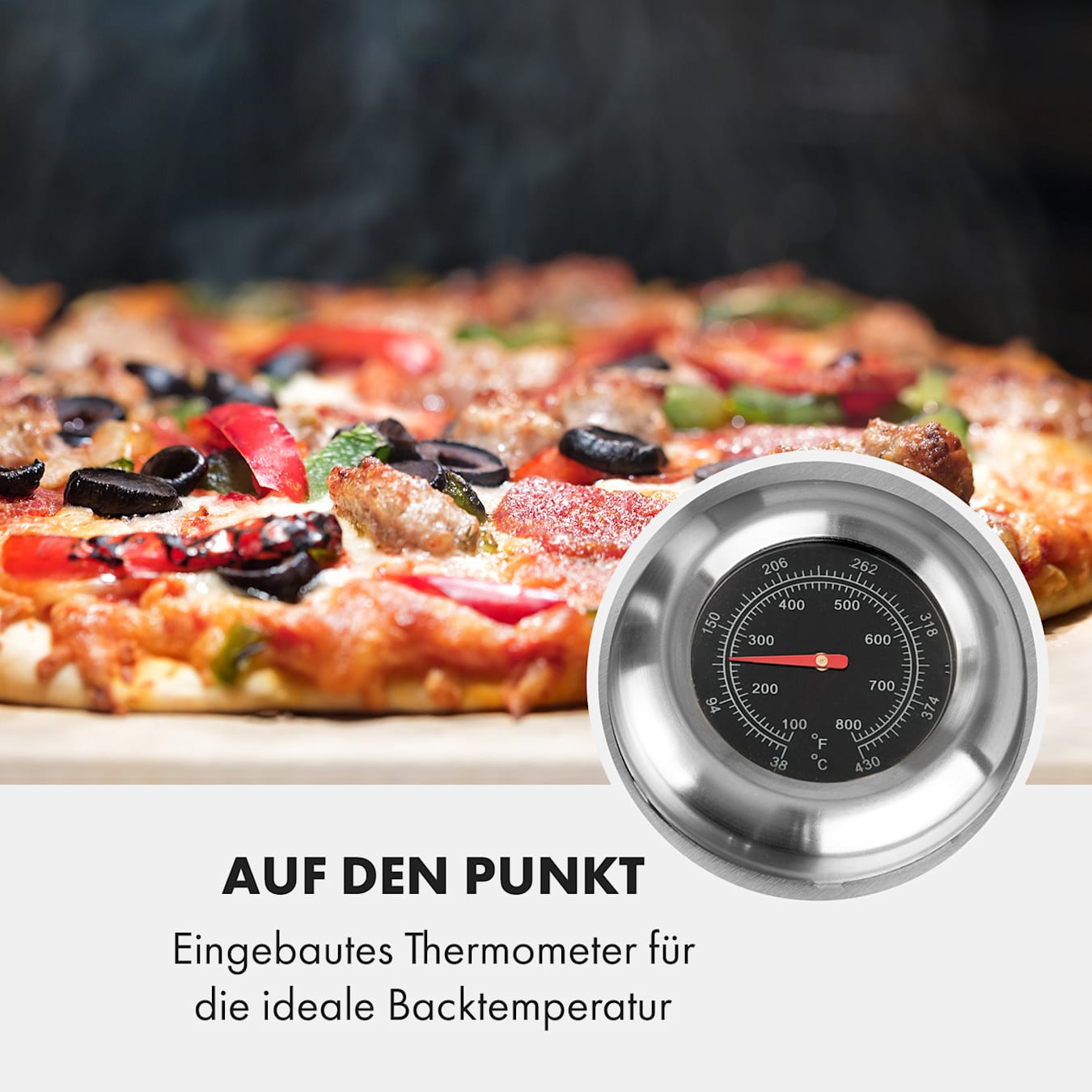 Plaque en acier inox pour la pizza cuite au four