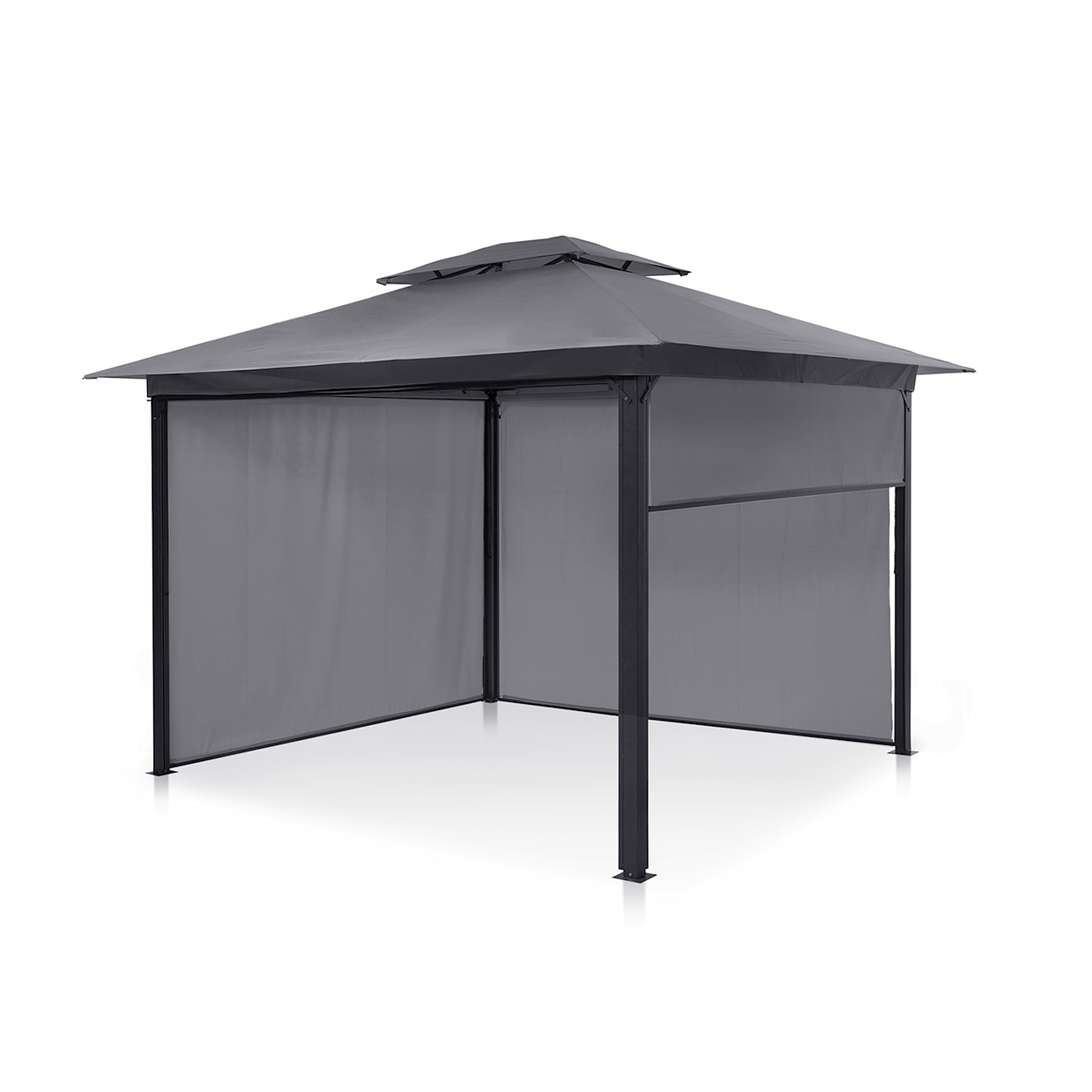 Grandezza Cortina, Gazebo da giardino, 3 x 3 m, 4 pareti laterali