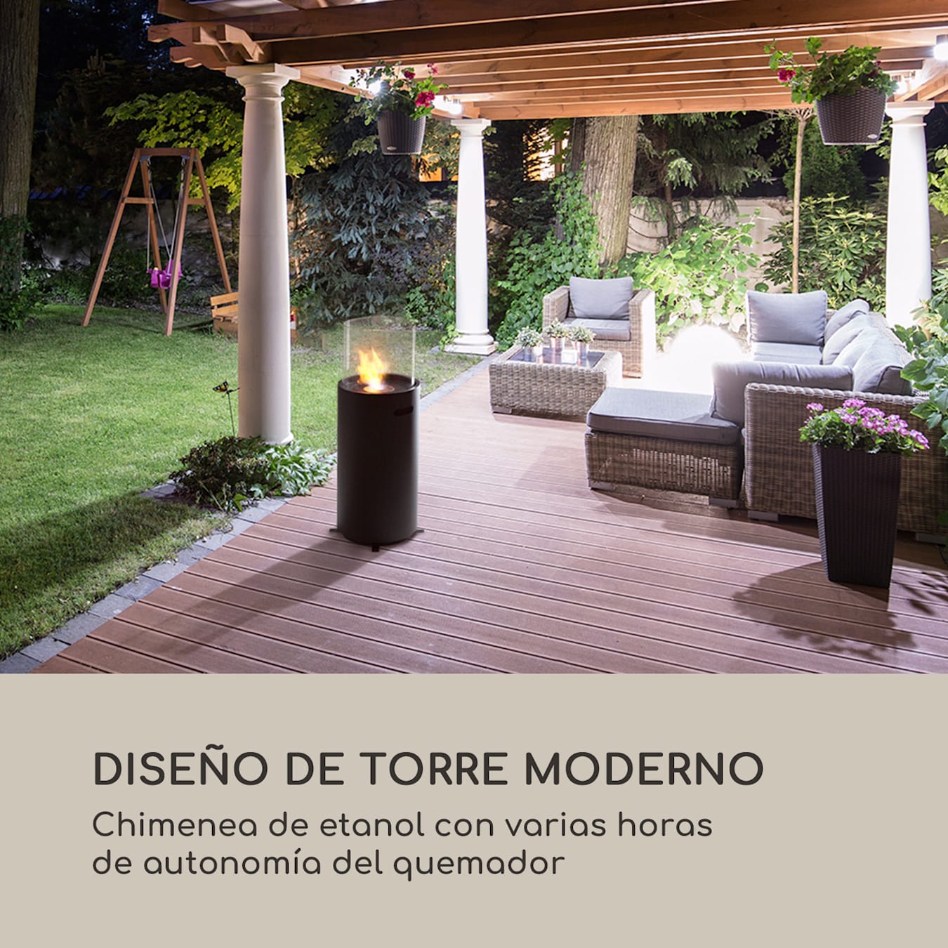 Junda Brasero de jardín de diseño moderno terraza exterior en acero