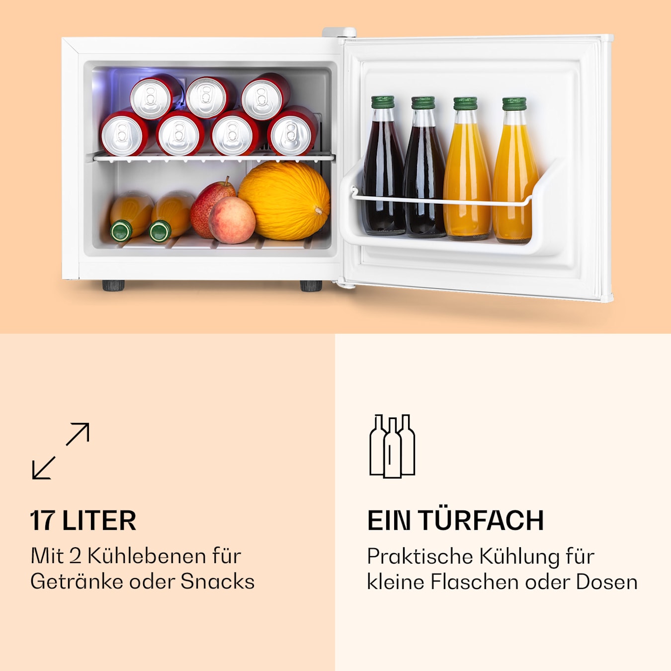 Klarstein Geheimversteck Minibar  Kompakte Minibar mit rascher