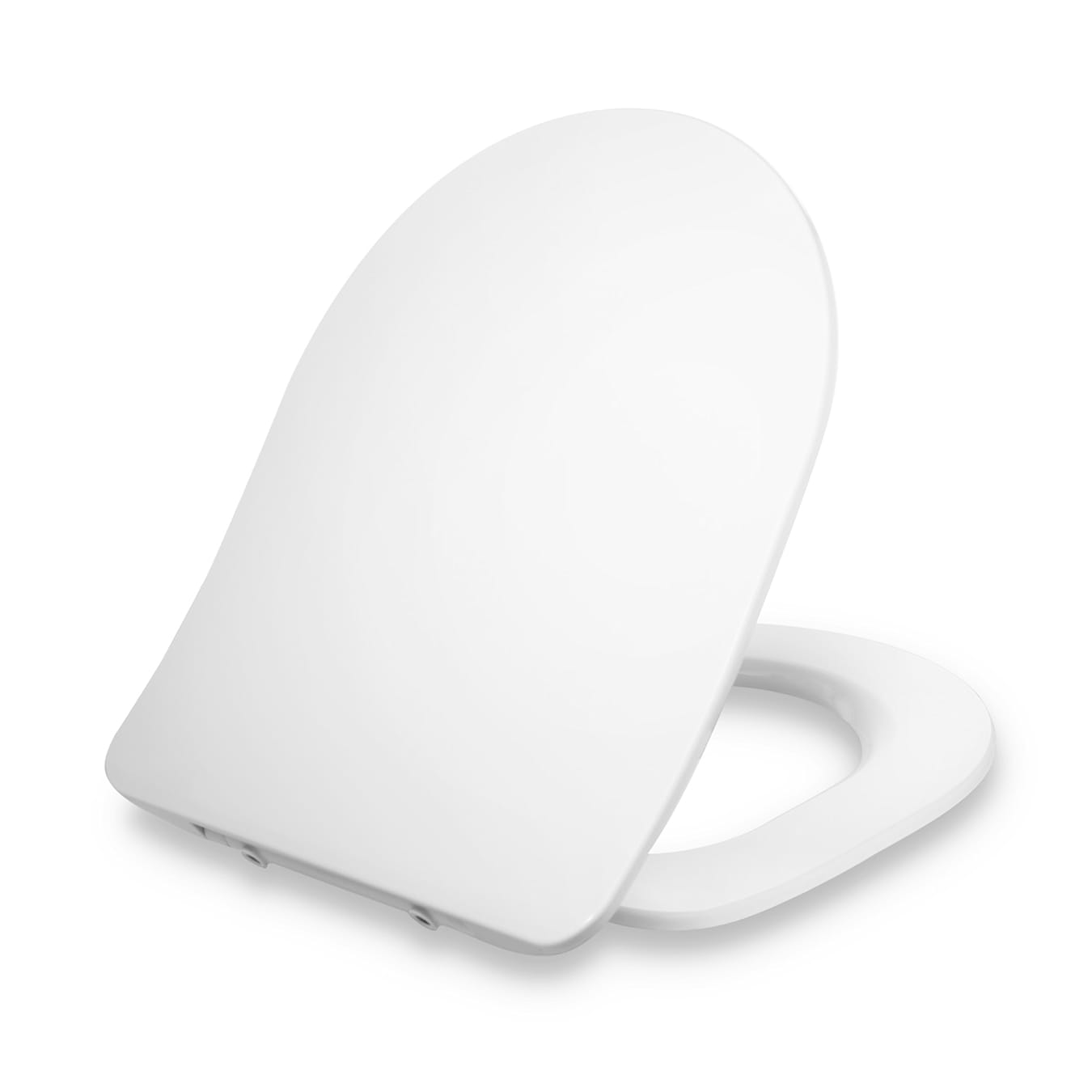 winkel Vervullen Napier Aliano toiletdeksel wc bril toiletzitting | D-vorm | Slim design | sluit  automatisch | afneembaar | antibacterieel | van Duroplast en roestvrij  edelstaal | eenvoudige montage