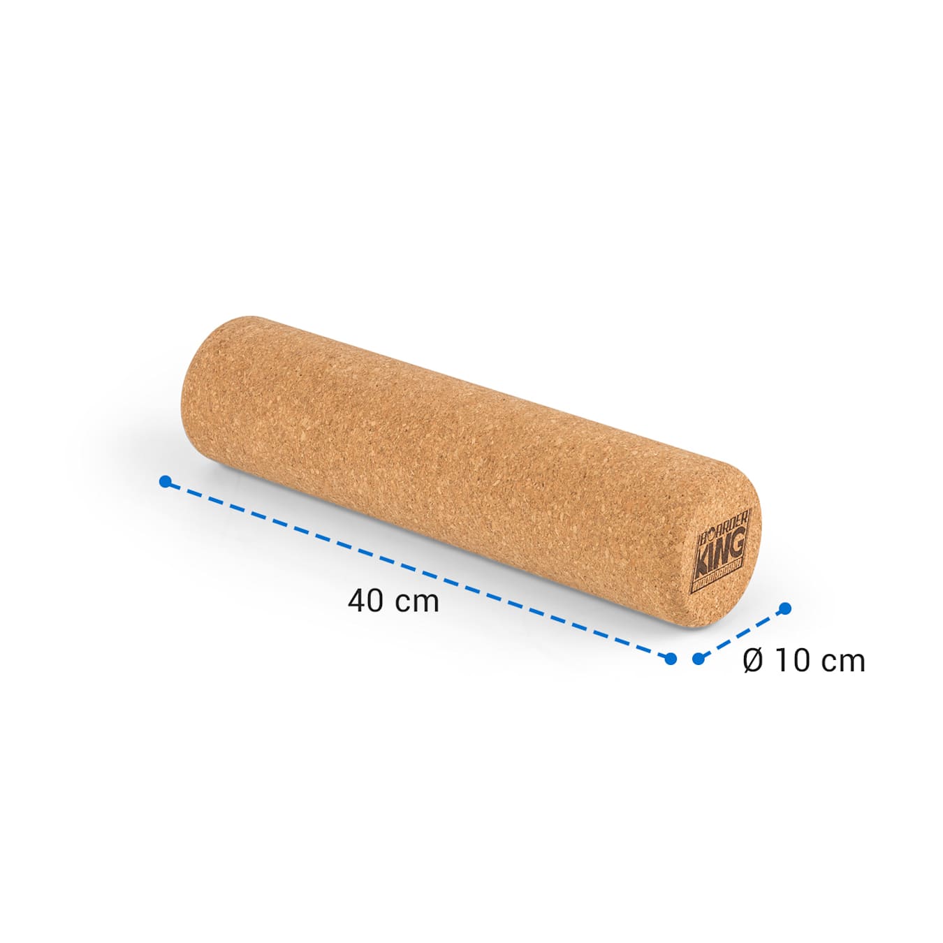 Korkrolle | für Balanceboards Indoorboards Balance Boards Faszienrolle  Massagerolle Fitnessrolle | Zubehör / Ersatz | 10 x 40 cm | Material: Kork | Massagerollen