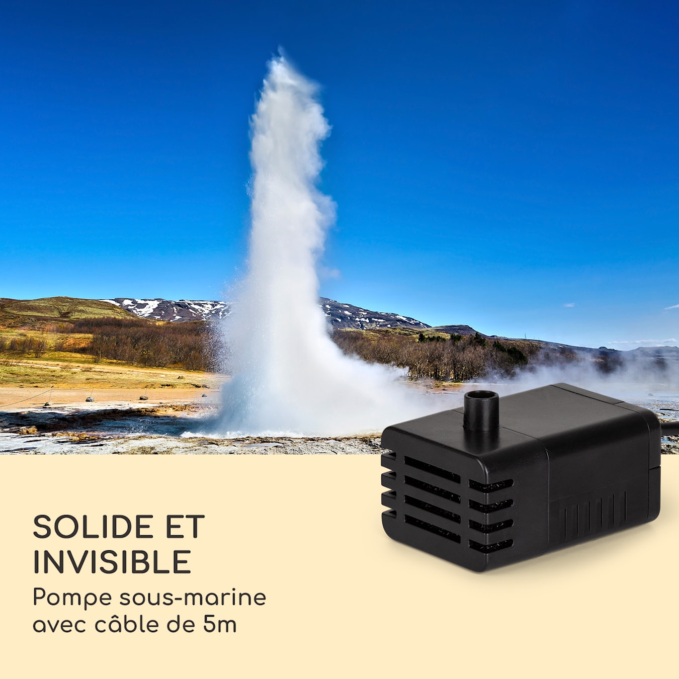 Fontaine solaire 1,2W