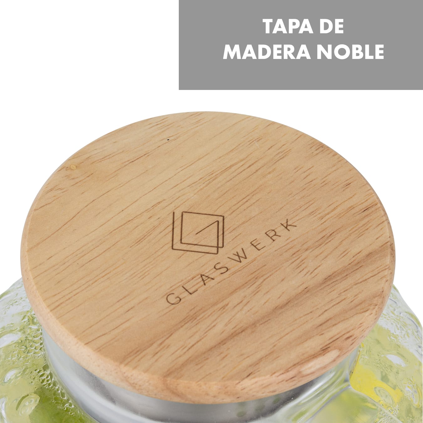 Glaswerk Livenza jarra para agua jarra de vidrio con tapa, volumen: 1,5  litros, tapa hermética, vidrio de borosilicato