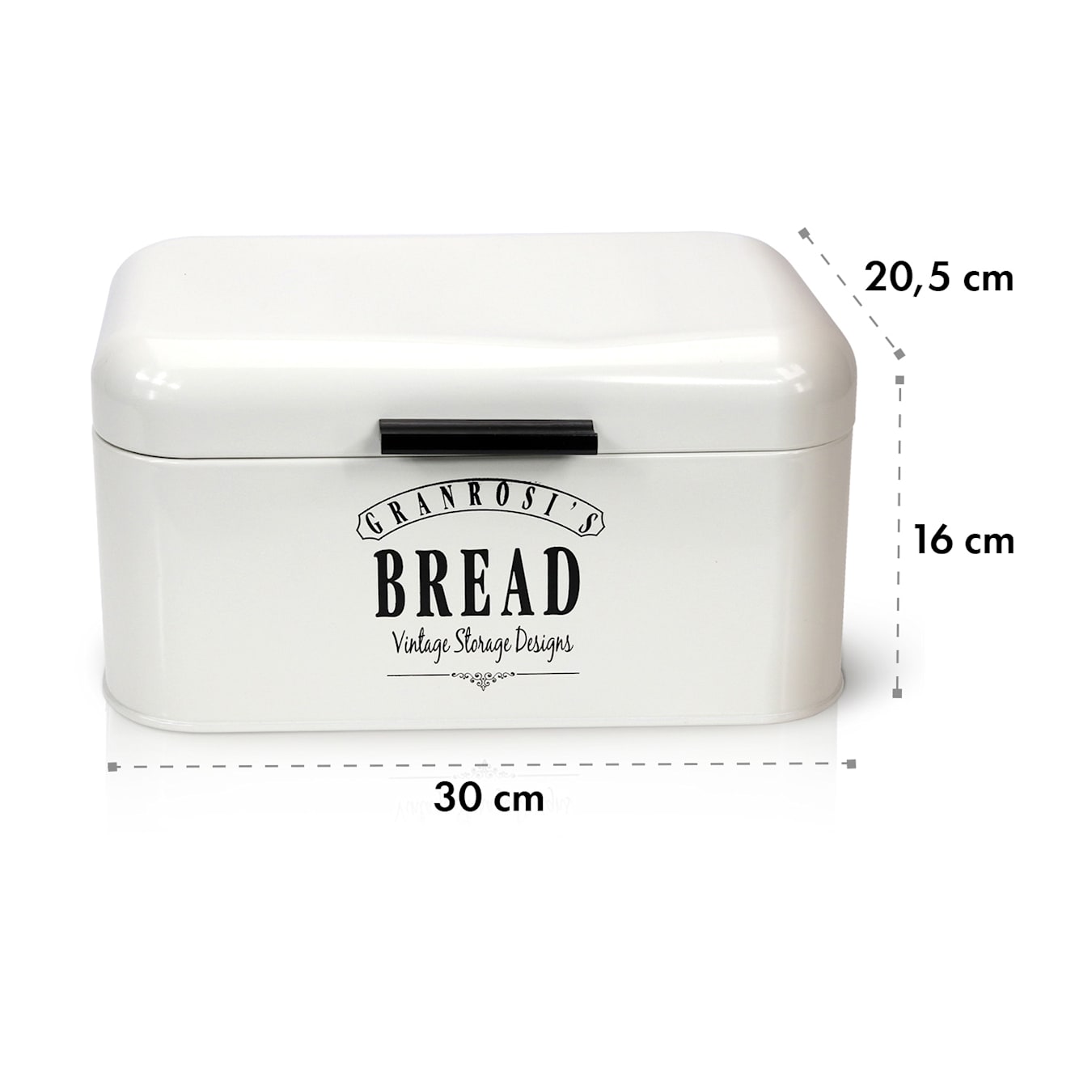 Contenitore Porta Pane Cassetta Acciaio Portapane Coperchio Bread