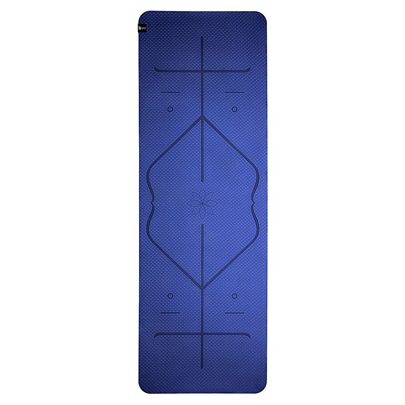 Esterilla de pilates y yoga incl. ojales, LxAxA 140x60x0,6 cm, azul