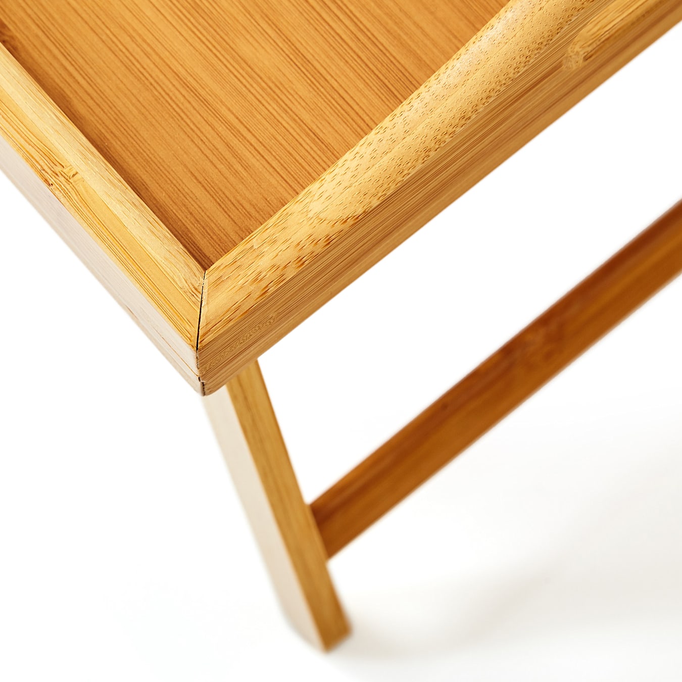 Serviertablett Tablett-Tisch Bett-Tisch, klappbar, multifunktional, Maße  gesamt: 50 x 23 x 30 cm (BxHxT), ausklappbare Beine, nachhaltig