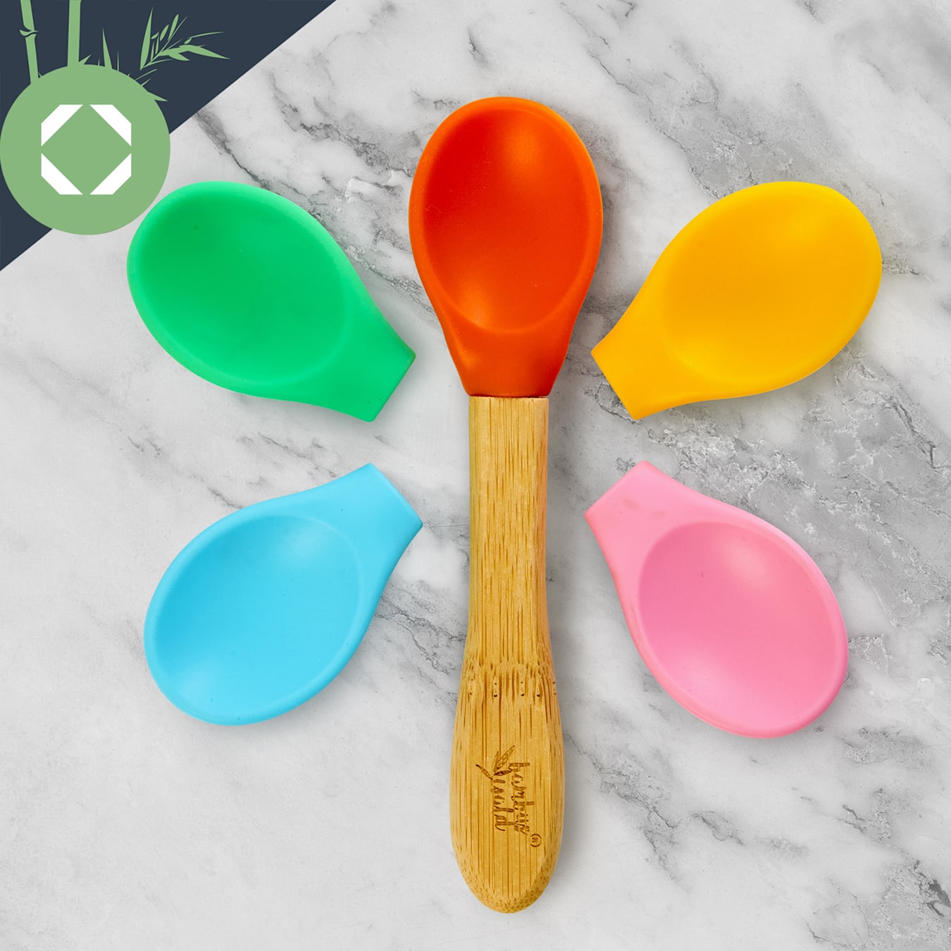 3pcs Baby Silicone Bowl, Wooden Spoon & Fork Set With Suction Cup Base,  Feeding Tableware For Children