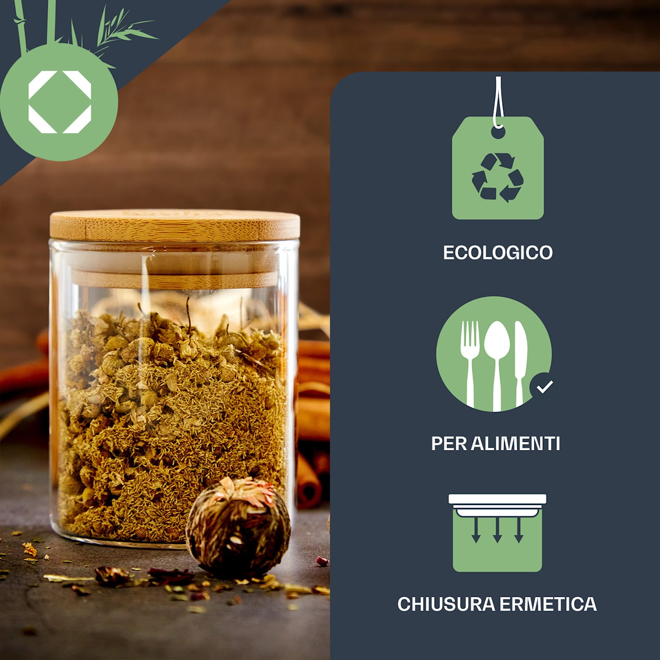 Contenitori con coperchio da 250 a 1000 ml, barattoli ermetici per alimenti  6 pz