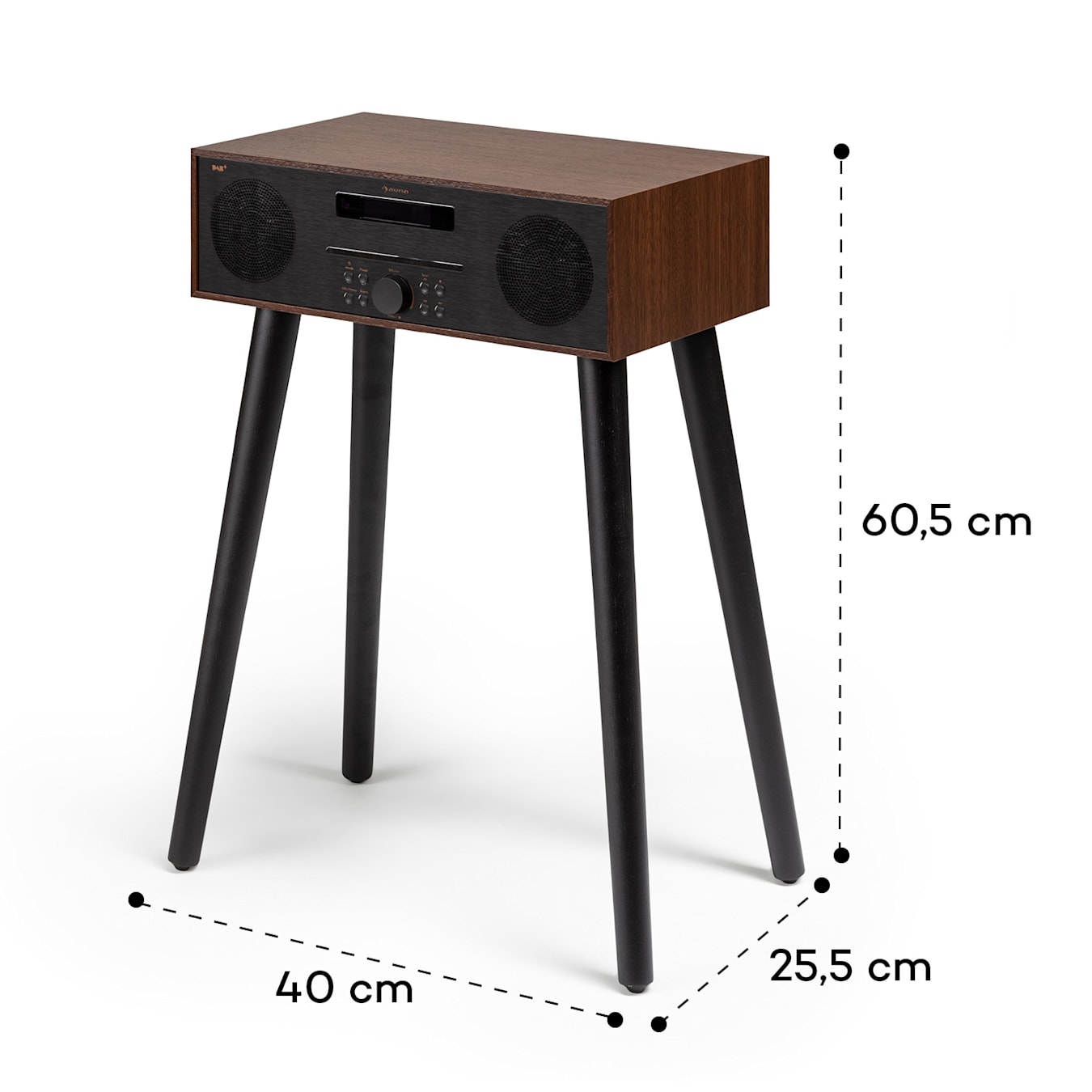 Silver Star Stand CD DAB avec BT, Lecteur CD Slot-In, Radio DAB+ et FM, 2 x 10 W RMS, Son stéréo, Port USB