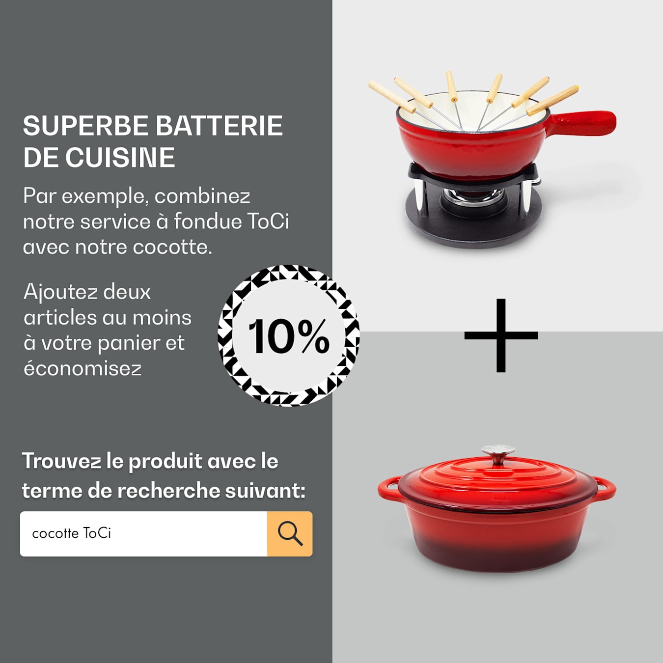 Fonte Marmite 1,5L Antiadhésif Induction Cuisinière Four Cuisine