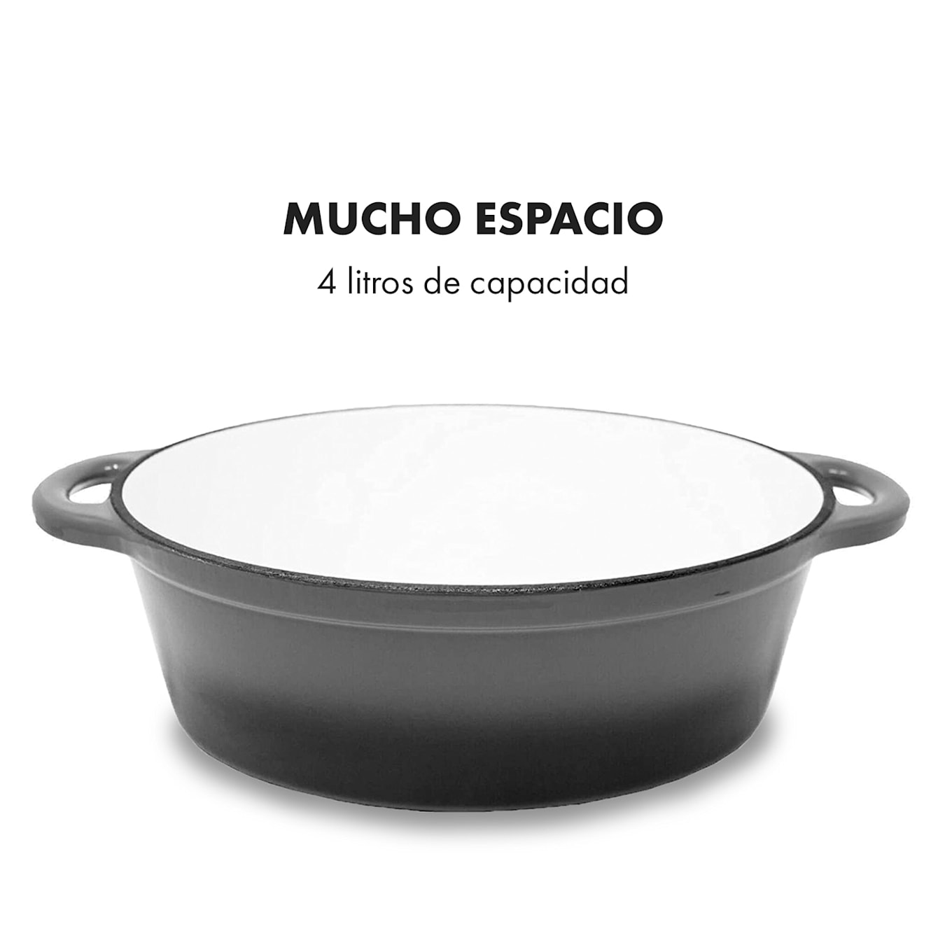  YLWX Cacerola de inducción de hierro fundido esmaltado de hierro  fundido de 3.77 litros, olla de inducción, olla a fuego lento de Cocotte  (Color : rosa) : Hogar y Cocina