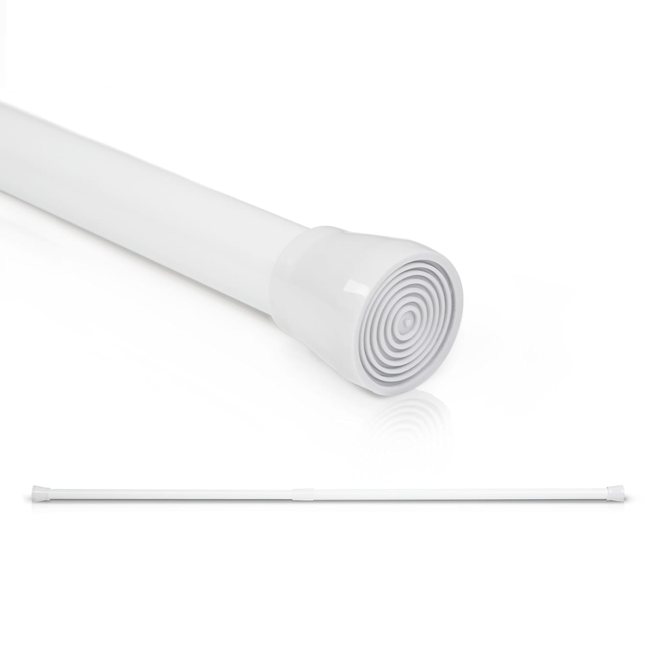 Barra Para Cortina Ducha Extensible Aluminio Blanco125 A 220 Cm - Neoferr..  con Ofertas en Carrefour