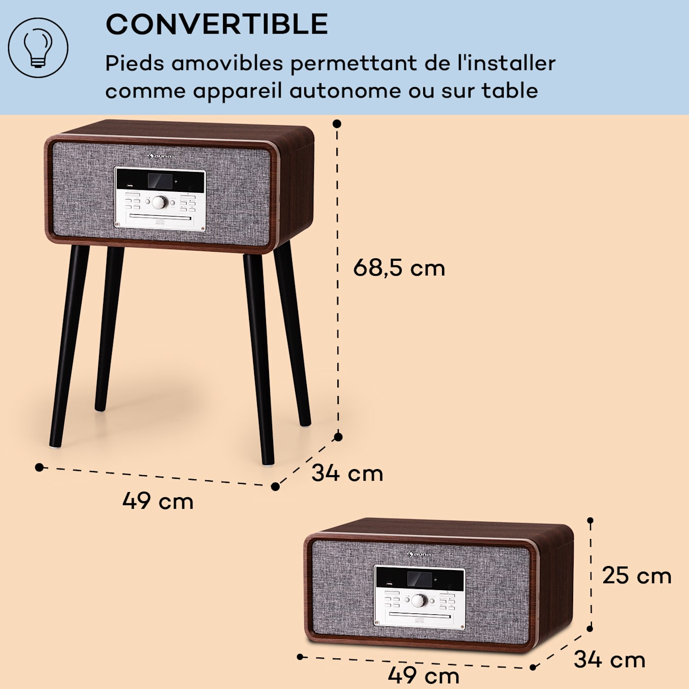 Test d'une platine vinyle Auna Jerry Lee (lecture disques vinyle 33 tours,  45 tours et 78 tours) 