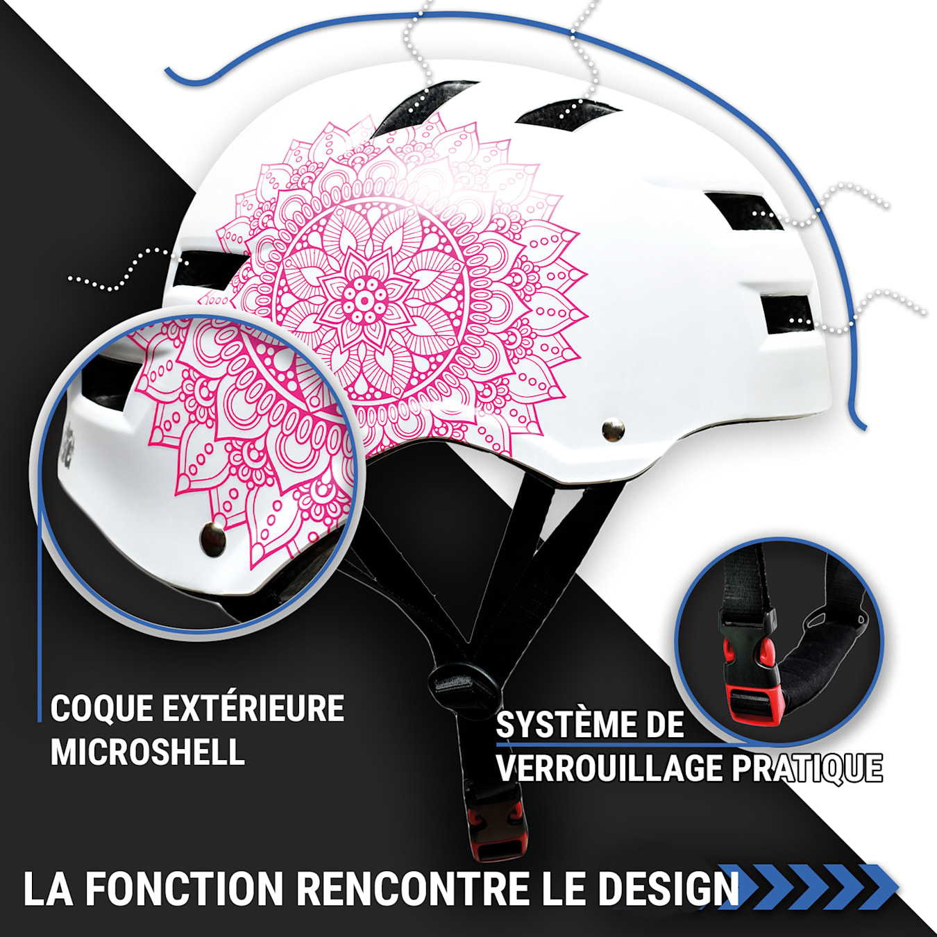 Casque de skate et de vélo - Skullcap by Capital Sports - coque