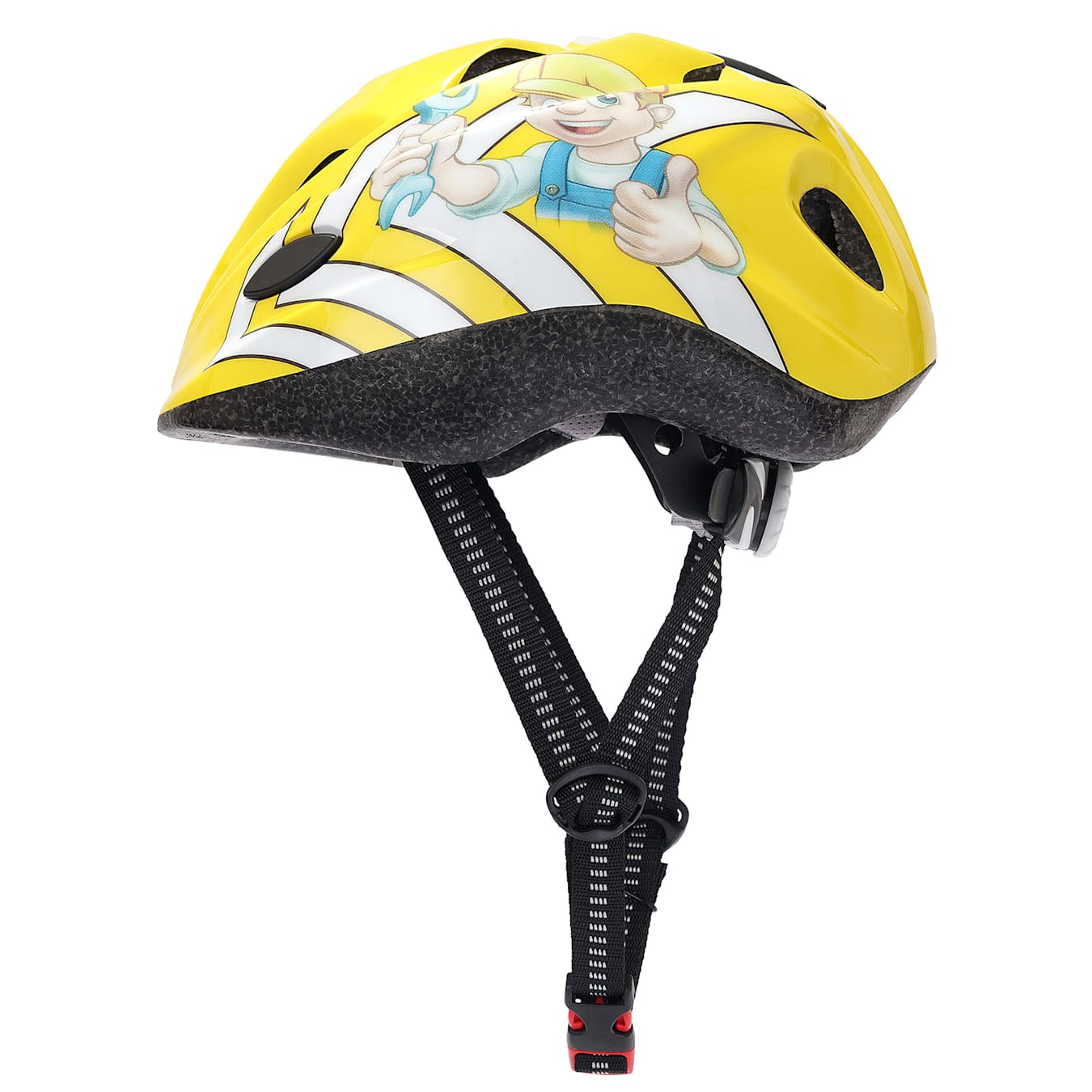 Casco para bicicleta para niños, de 2 hasta 7 años, exterior:  policarbonato Microshell, interior: EPS absorbente a los impactos, almohadillas suaves y cambiables, sistema de ventilación, ajuste S