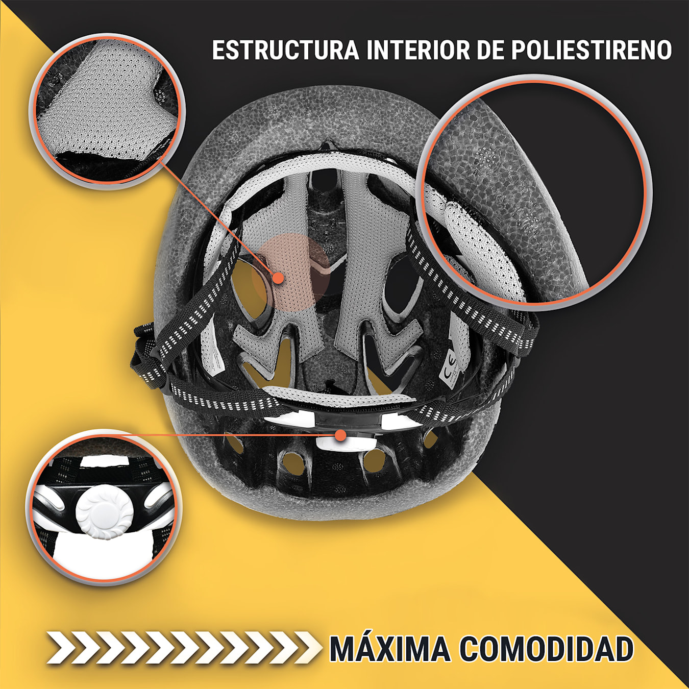 Casco para bicicleta para niños, de 2 hasta 7 años, exterior:  policarbonato Microshell, interior: EPS absorbente a los impactos, almohadillas suaves y cambiables, sistema de ventilación, ajuste S