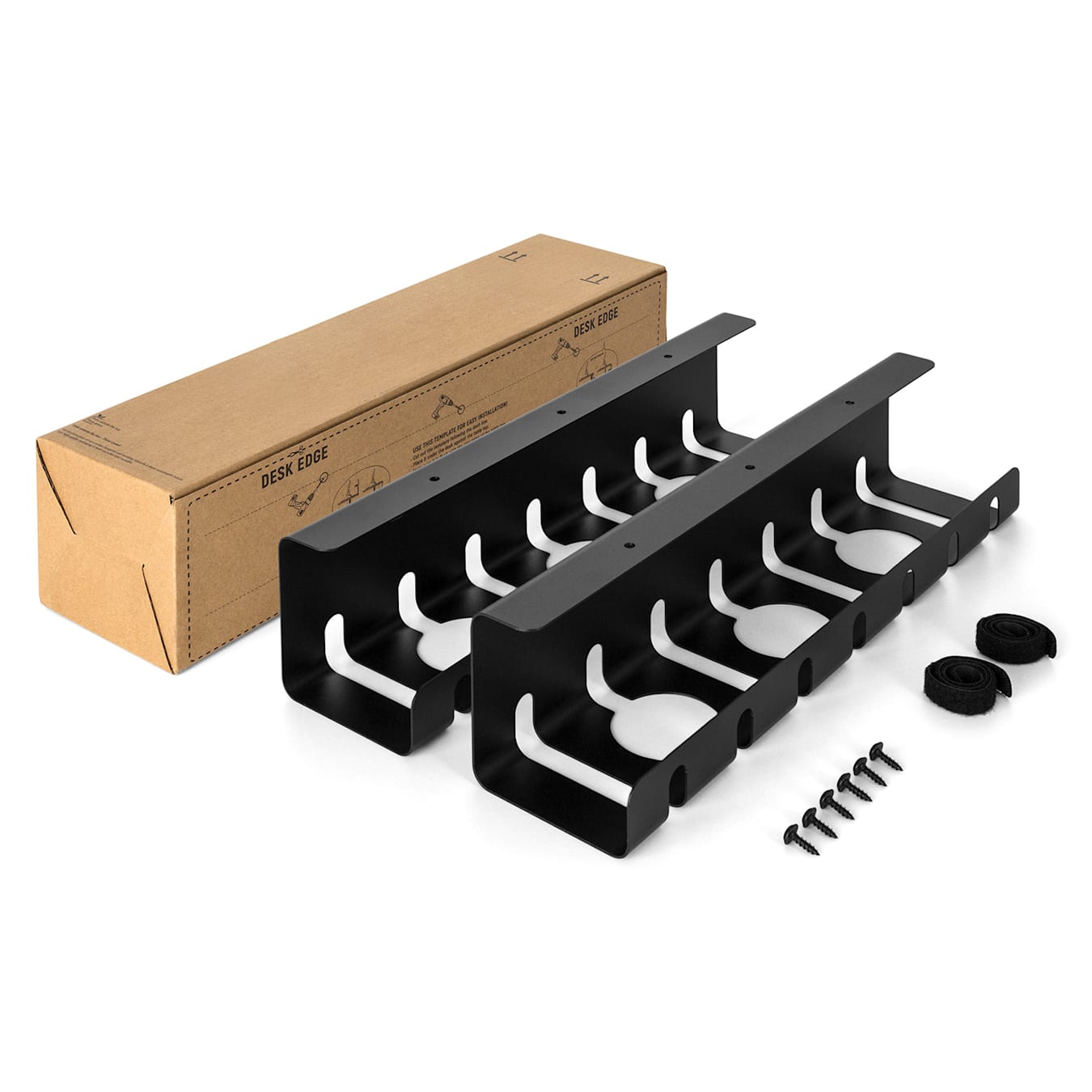 Tacora Bandeja de cables Estante metálico Soporte metálico Portacables, Para regletas de enchufes, Orden práctico, Fácil de montar, Ideal para  escritorios