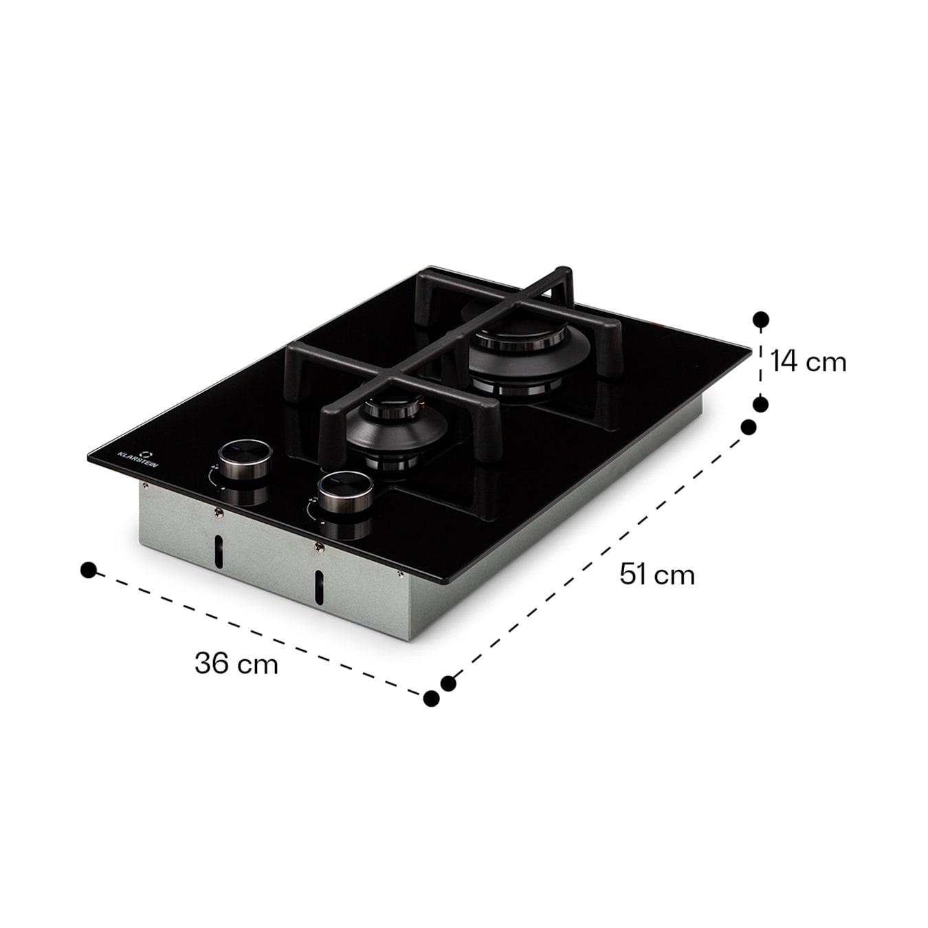 cocina gas 2 fuegos convertible plancha