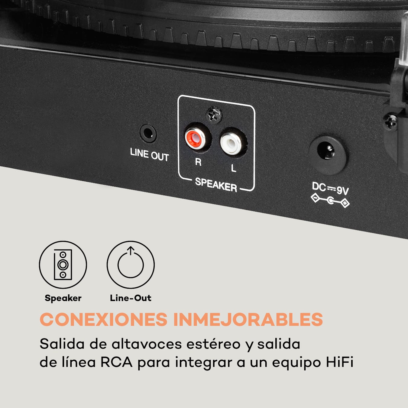 auna TT-Play PLUS Tocadiscos Altavoces 20W máx. BT 33/45 rpm Madera Negra