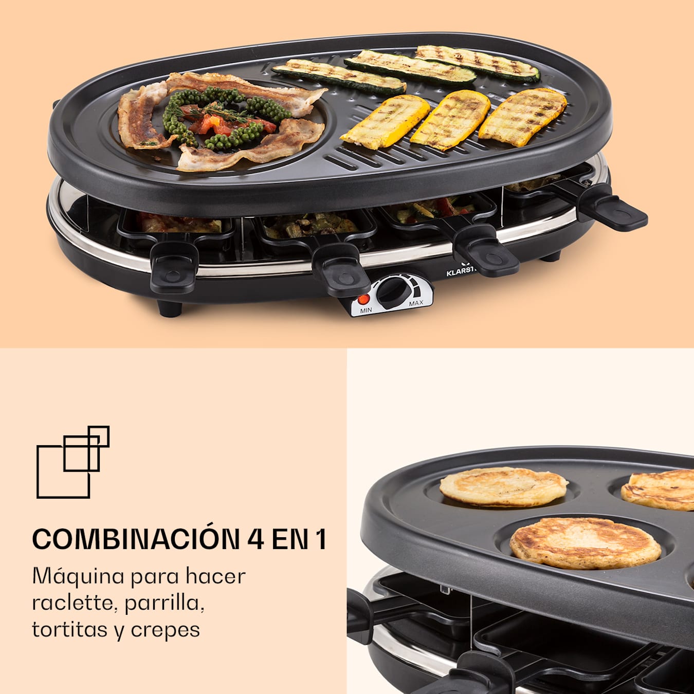 Raclette 4 Personas - Raclette Grill 4 Personas con 4 Mini