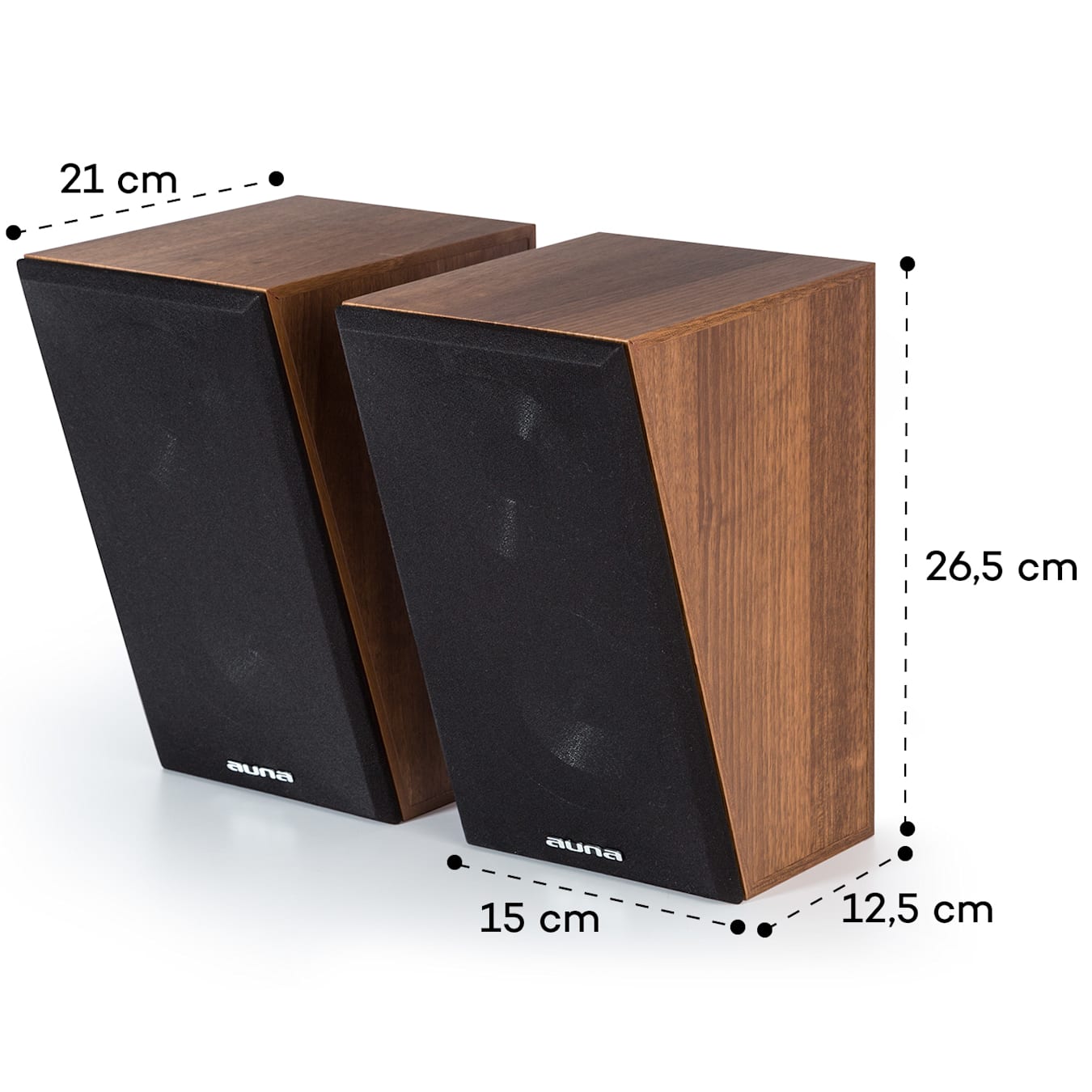 Altavoces Line 501 Atmos SAT, altavoces pasivos, 2 x 60 W RMS, potencia  total: 100 W máx., altavoces de 2 vías, de pie o de pared, gama de  frecuencias: 100 Hz - 20 kHz, impedancia: 4-8 Ohm