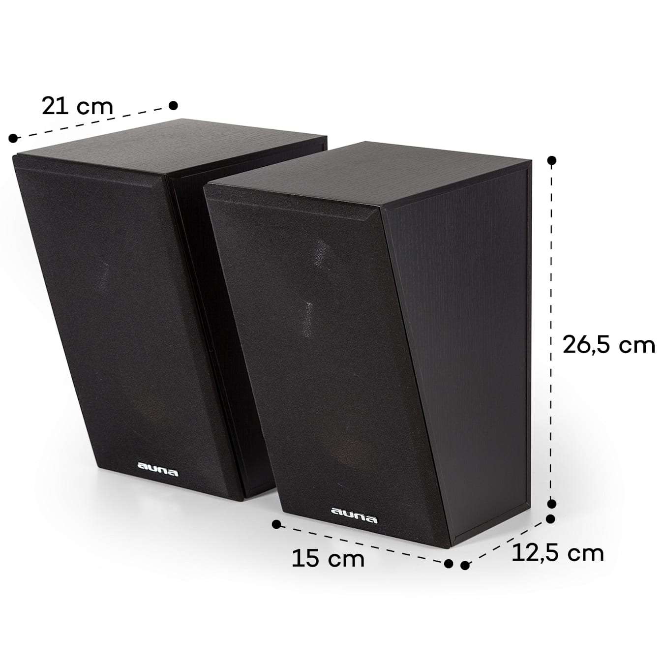 Un par de altavoces pasivos SONO DJ PA 10 / 25 cm 2x250W con LEDs  integrados de