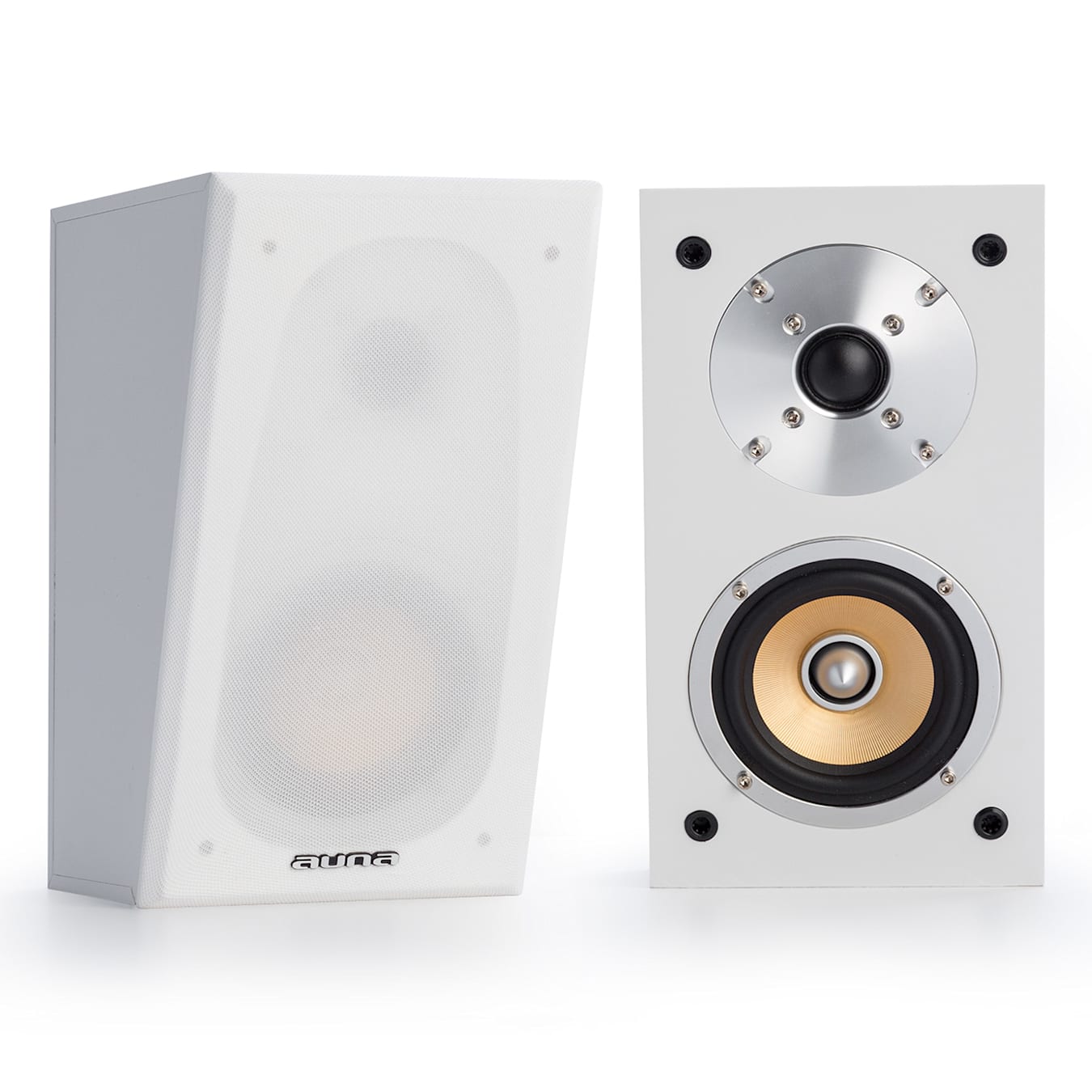 FONESTAR Pareja De Altavoces Amplificados AMBIENT-20ba Blanco 40W 20W RMS