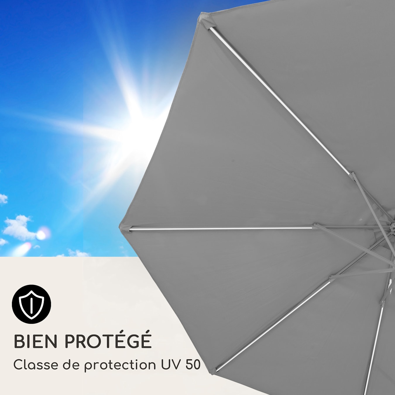 Bâche de protection en polyester et aluminium