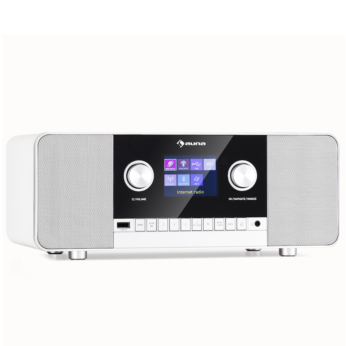 auna Verticalo SE DAB Tocadiscos Retro DAB+ Radio FM USB BT AUX