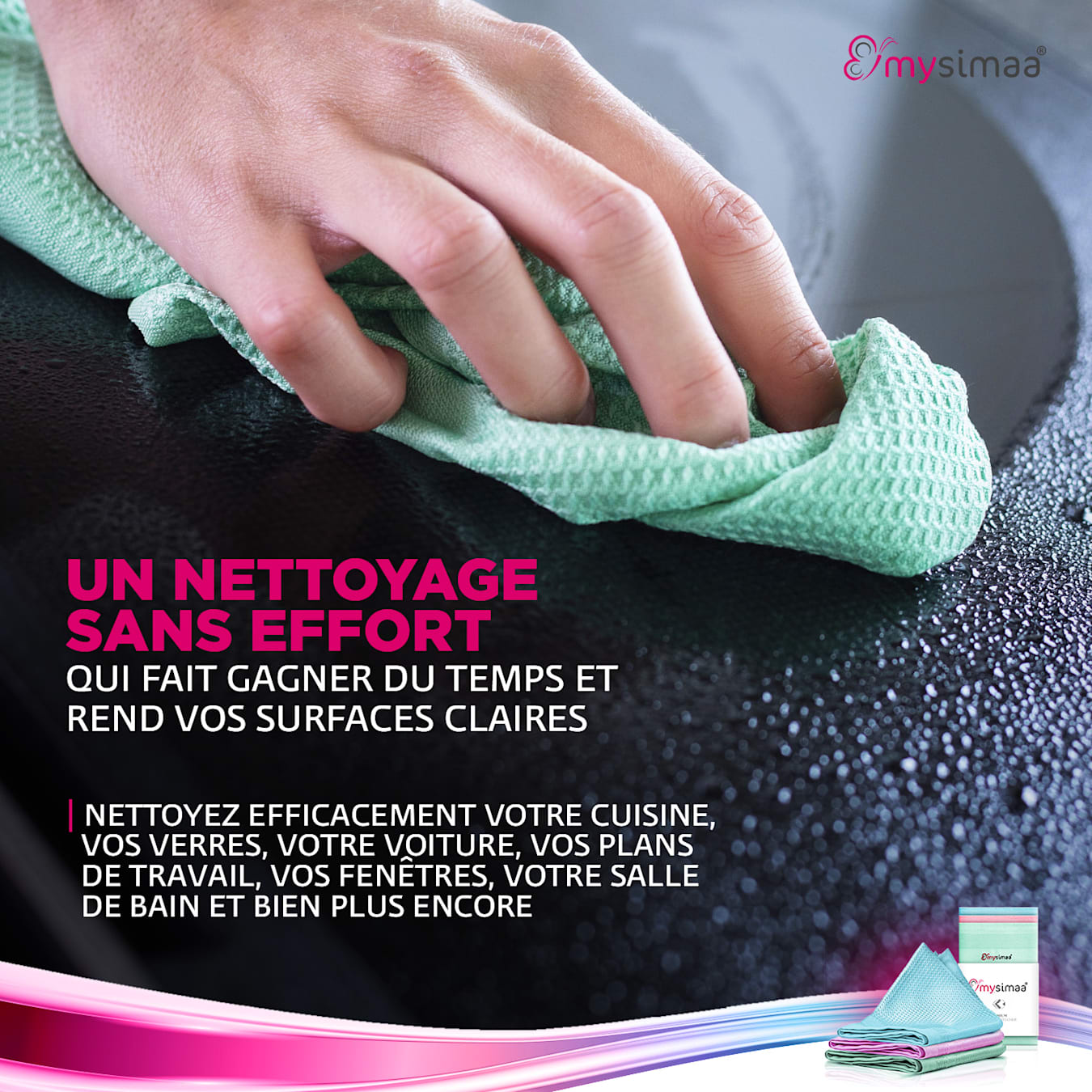 Professional Cleaning Cloths Chiffons de nettoyage Pack classique