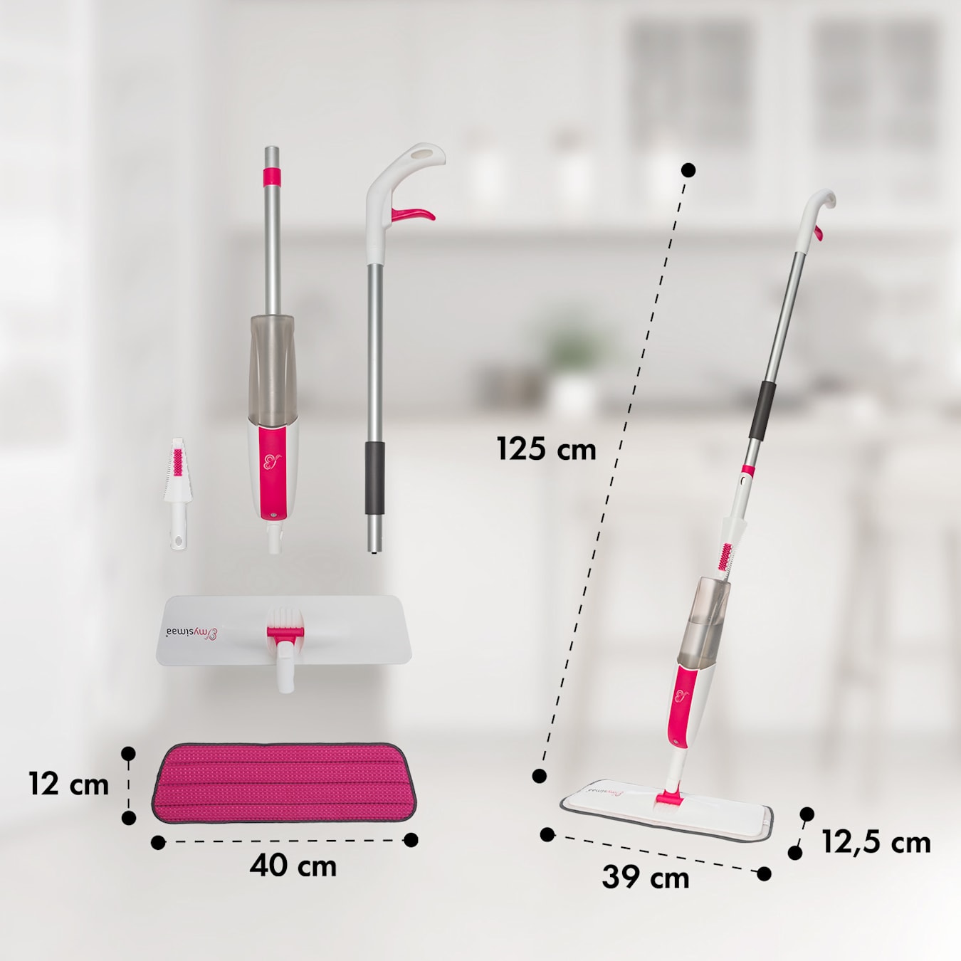 Glisten Spray Mop Mocio 2 in 1 Lavapavimenti