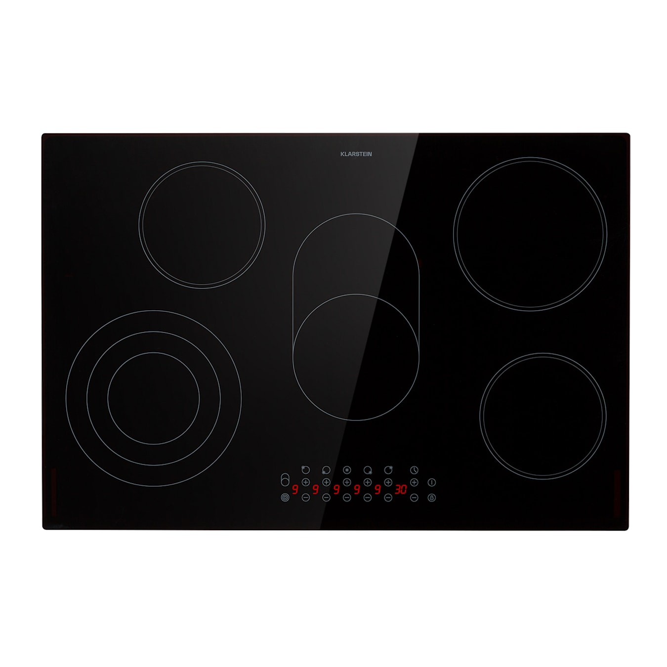 Virtuosa 5 table de cuisson vitrocéramique, autonome, 77 cm