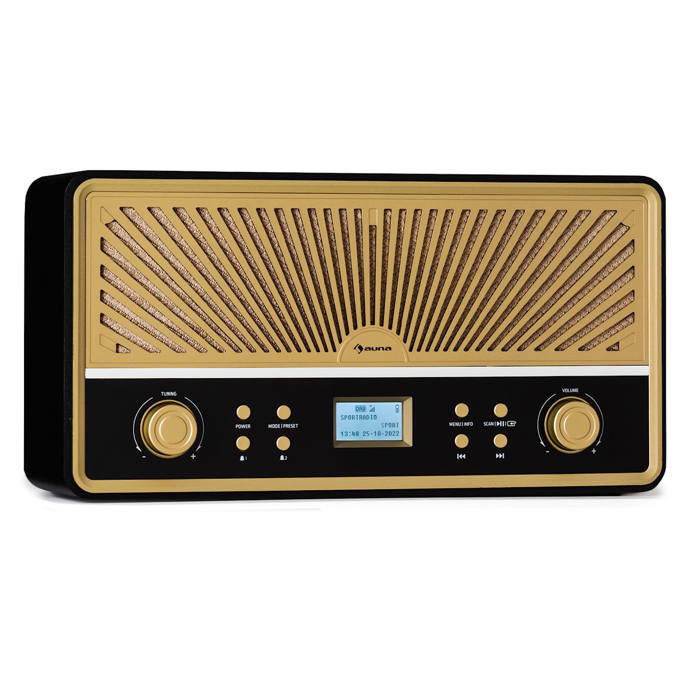 Glastonbury Go Digital Radio, Bluetooth, stereo speakers, display, DAB/FM  radio, FM antenna, MP3 playback, USB, line-in mode: connect other  players, Li-ion battery