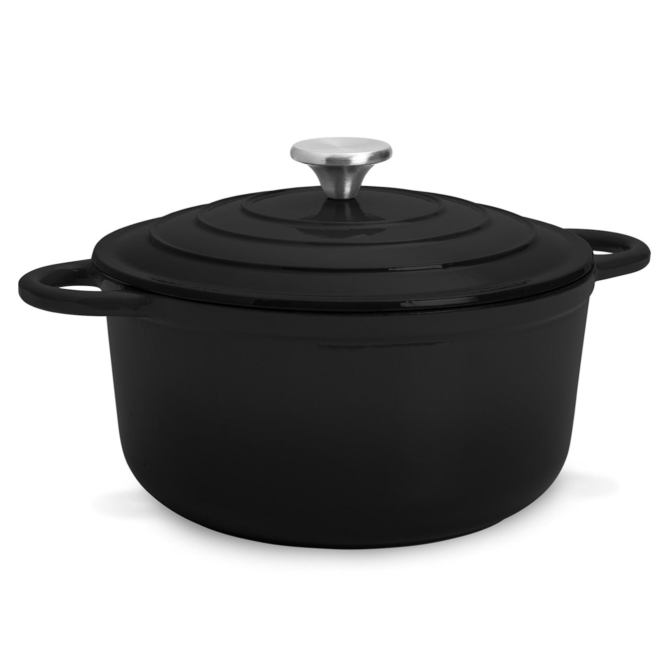 Podolica sauteuse, marmite, cocotte casserole, volume : 5,5 litres, fonte, émaillée, ovale, deux poignées, couvercle avec bouton en inox, passe  au four, pour tous les types de cuisinière, 40 5,5 Ltr.