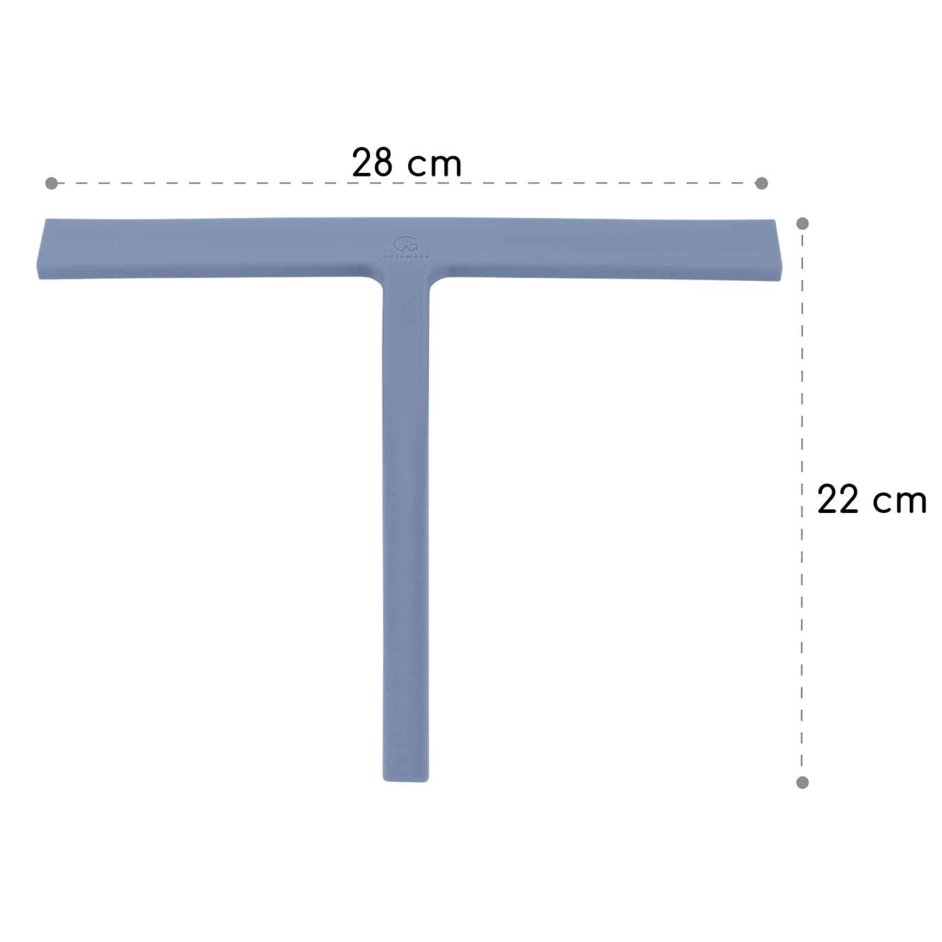 Blaze - Tergivetro, lavavetri per doccia tergicristallo, 28 cm, Con 3  supporti, Silicone, Nucleo in acciaio inox, Ergonomico, Antiscivolo