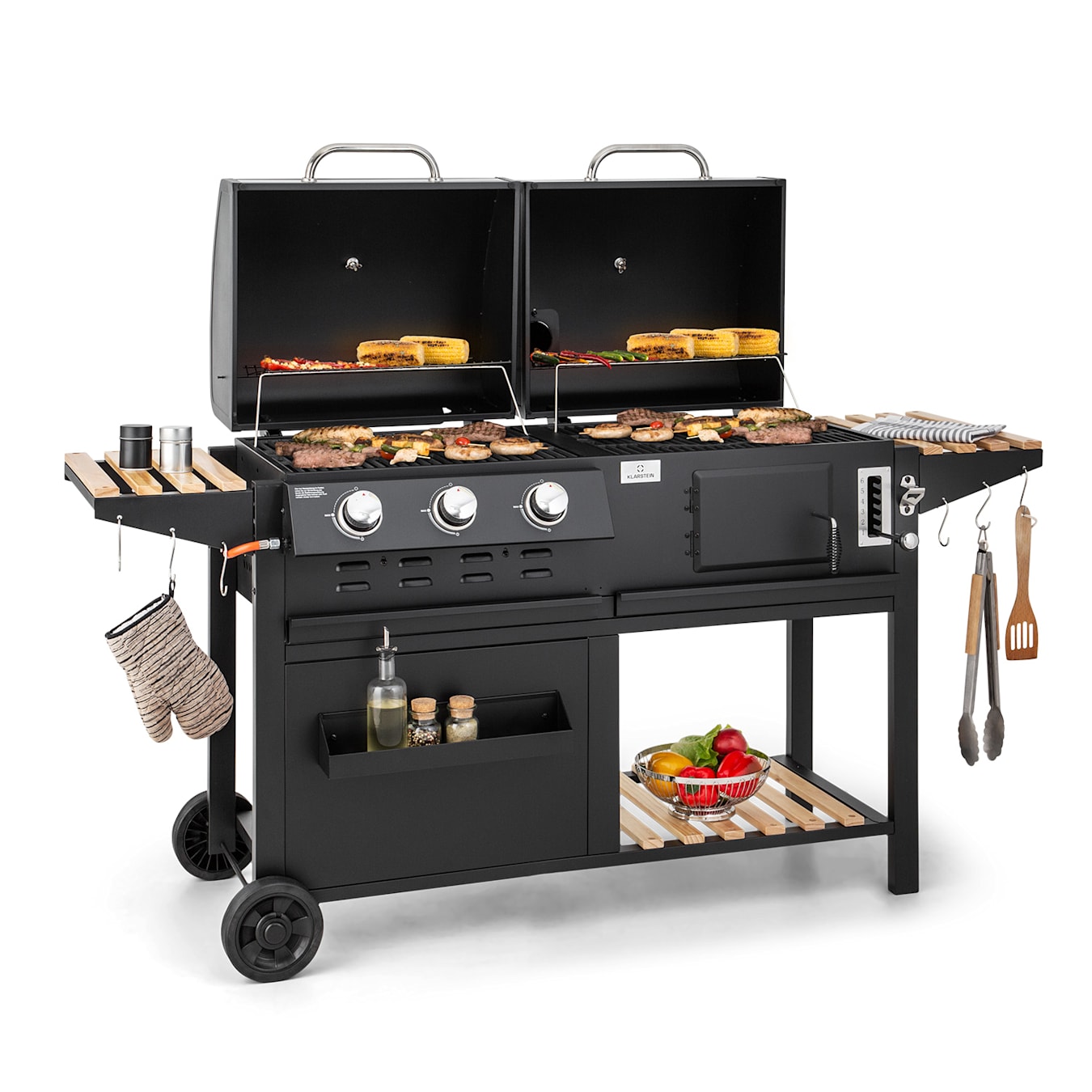 BBQ Gril - Fumoir Portable 3 in 1 - Charbon de bois – La Cuisine